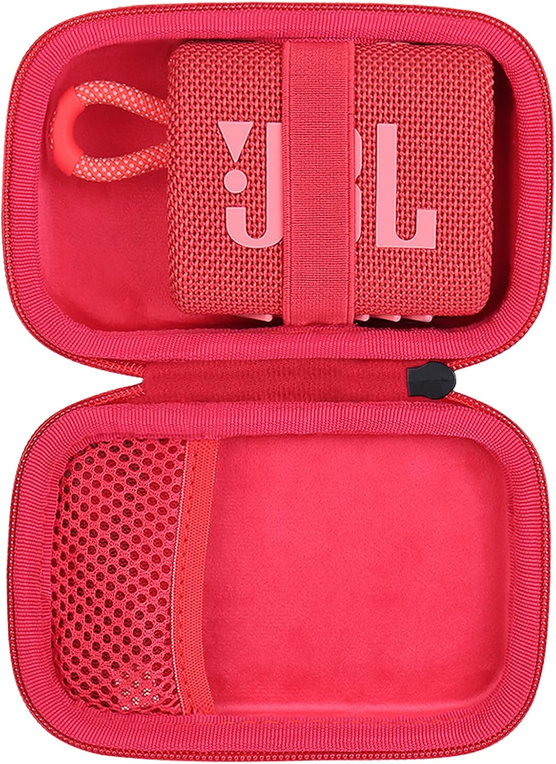 co2CREA Hard Carrying Case Replacement for JBL Go 4 Go3 Go 3 Eco Portable Speaker (Black Case + Inside Red) co2CREA Hard Carrying Case Replacement for JBL Go 4 Go3 Go 3 Eco Portable Speaker (Black Case + Inside Red)