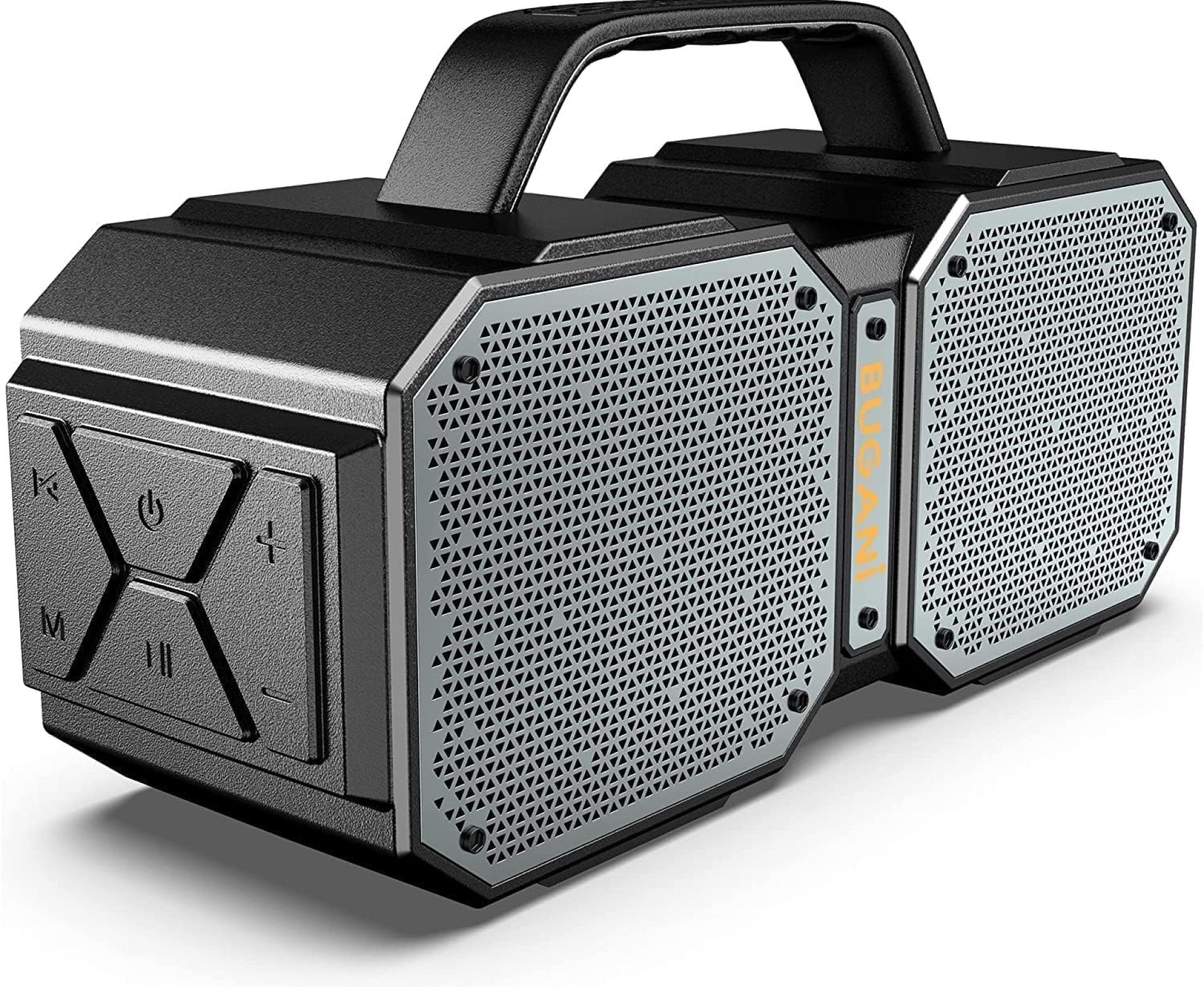 BUGANI Shock Bluetooth Speaker, Portable Bluetooth 5.3, Waterproof, 60W Super Power, Outdoor Speaker, Black(New Model) BUGANI Shock Bluetooth Speaker, Portable Bluetooth 5.3, Waterproof, 60W Super Power, Outdoor Speaker, Black(New Model)