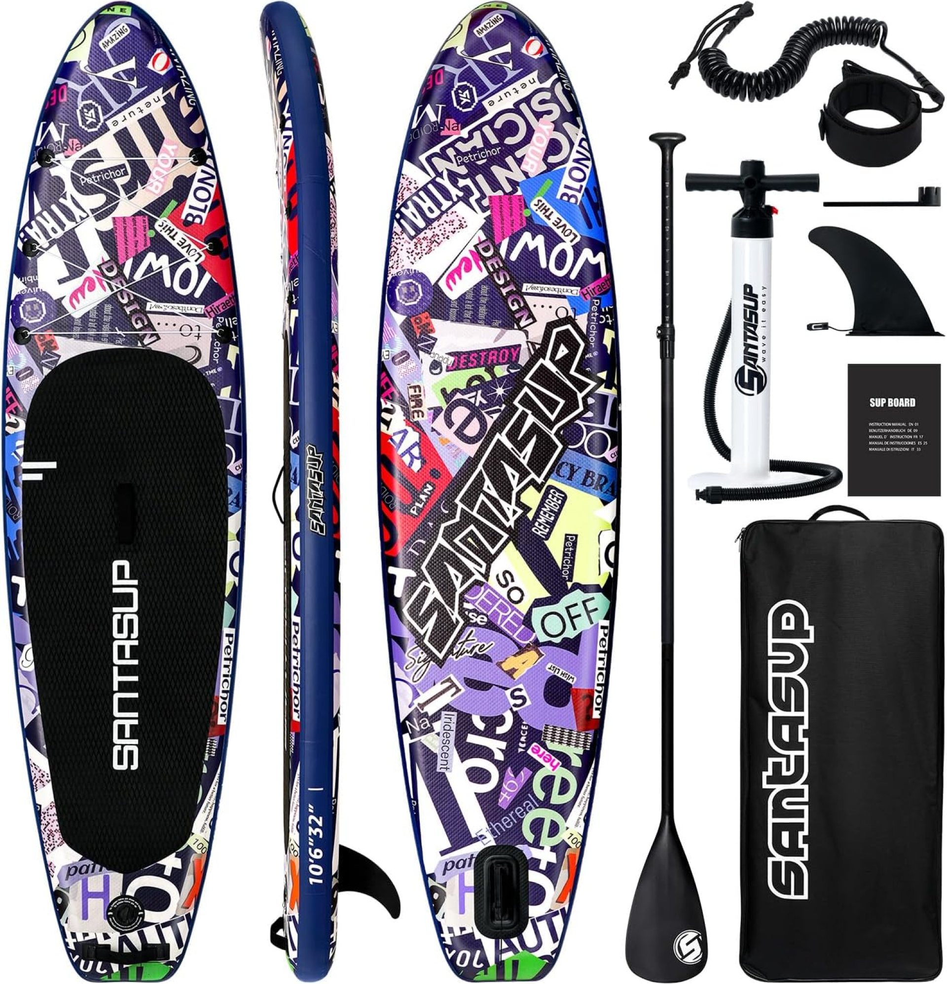 Inflatable Stand Up Paddle Board, Blow Up Paddle Board for Adults, 10ft Wide Stance Board, Sup Board with Sup Accessories, Non-Slip Deck, Adjustable Paddle, Travel Backpack Inflatable Stand Up Paddle Board, Blow Up Paddle Board for Adults, 10ft Wide Stance Board, Sup Board with Sup Accessories, Non-Slip Deck, Adjustable Paddle, Travel Backpack