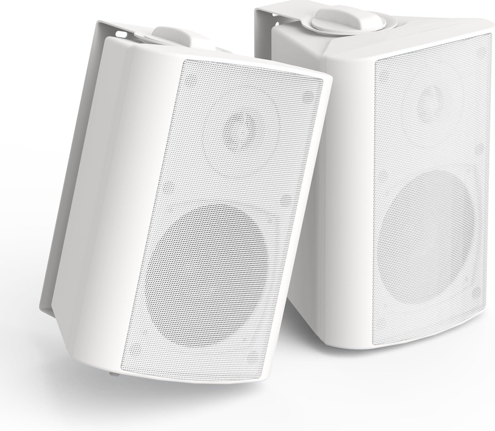 Herdio 4 Inch 200 Watt Outdoor Indoor Bluetooth Speakers,Wall Mount Waterproof Wired for Patio,Deck,Yard,Garage(White) Herdio 4 Inch 200 Watt Outdoor Indoor Bluetooth Speakers,Wall Mount Waterproof Wired for Patio,Deck,Yard,Garage(White)