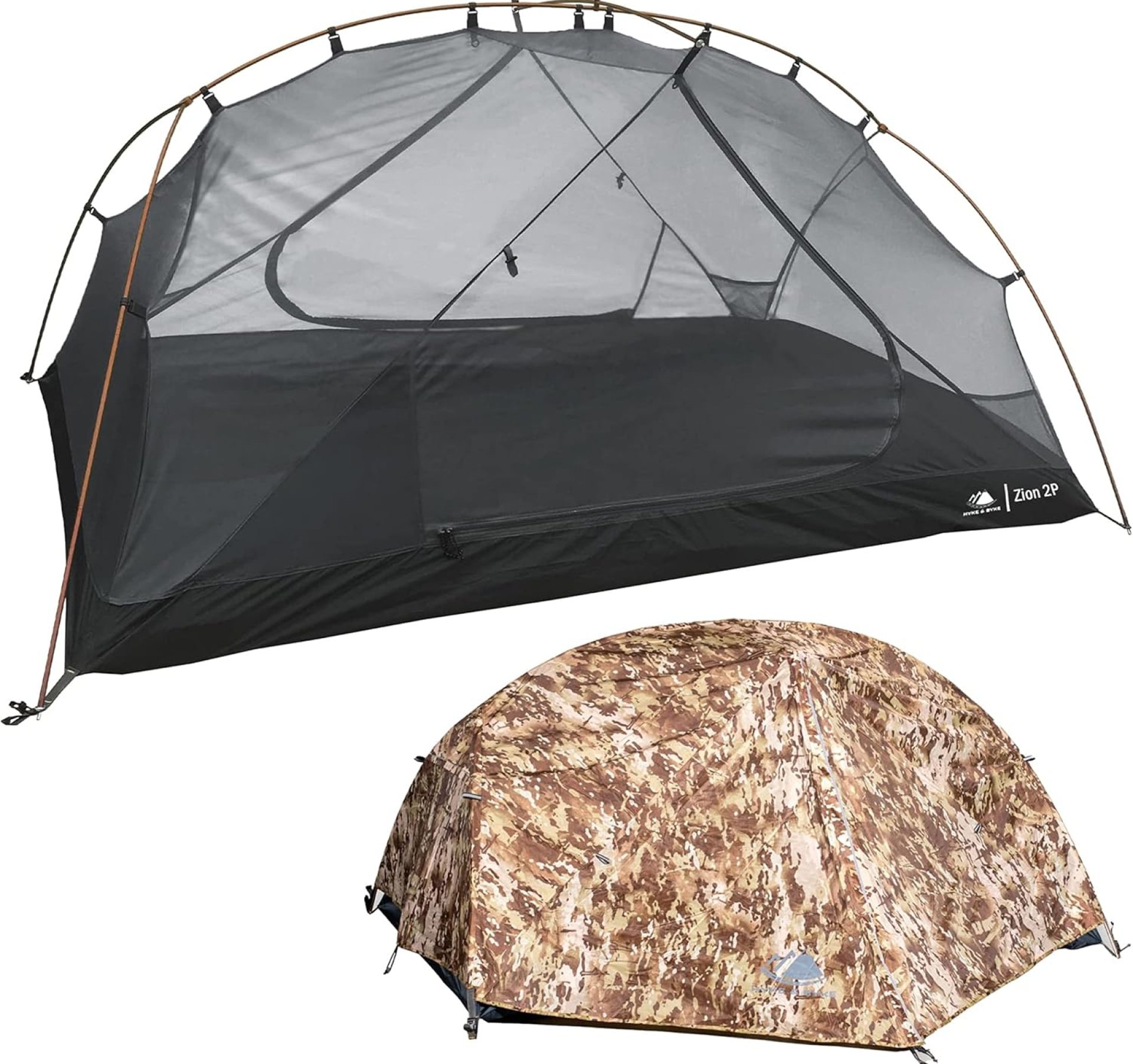 Hyke & Byke Zion Hiking & Backpacking Tent – 3 Season Ultralight, Waterproof Tent for Camping w/Rain Fly and Footprint – 1 Person – Orange Hyke & Byke Zion Hiking & Backpacking Tent – 3 Season Ultralight, Waterproof Tent for Camping w/Rain Fly and Footprint – 1 Person – Orange