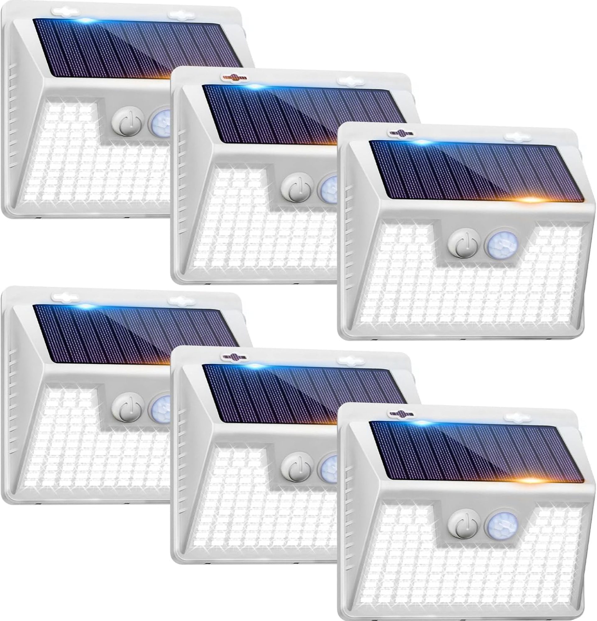 Peasur Solar Lights Outdoor Waterproof, 6Pack 140LED Bright Motion Sensor Security Lights 3 Modes, Solar Powered Fence Wall Lights for Garden Yard Outside(Cool White) Peasur Solar Lights Outdoor Waterproof, 6Pack 140LED Bright Motion Sensor Security Lights 3 Modes, Solar Powered Fence Wall Lights for Garden Yard Outside(Cool White)