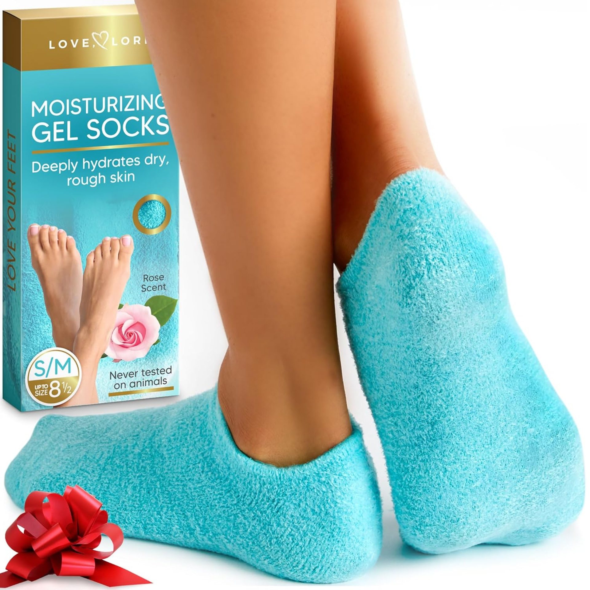 Moisturizing Socks – Foot Care Gel Silicone Aloe Spa Socks (Up to Size 8.5) Infused with Vitamin E & JoJoba Oil – Self Care Gifts for Women Moisturizing Socks – Foot Care Gel Silicone Aloe Spa Socks (Up to Size 8.5) Infused with Vitamin E & JoJoba Oil – Self Care Gifts for Women