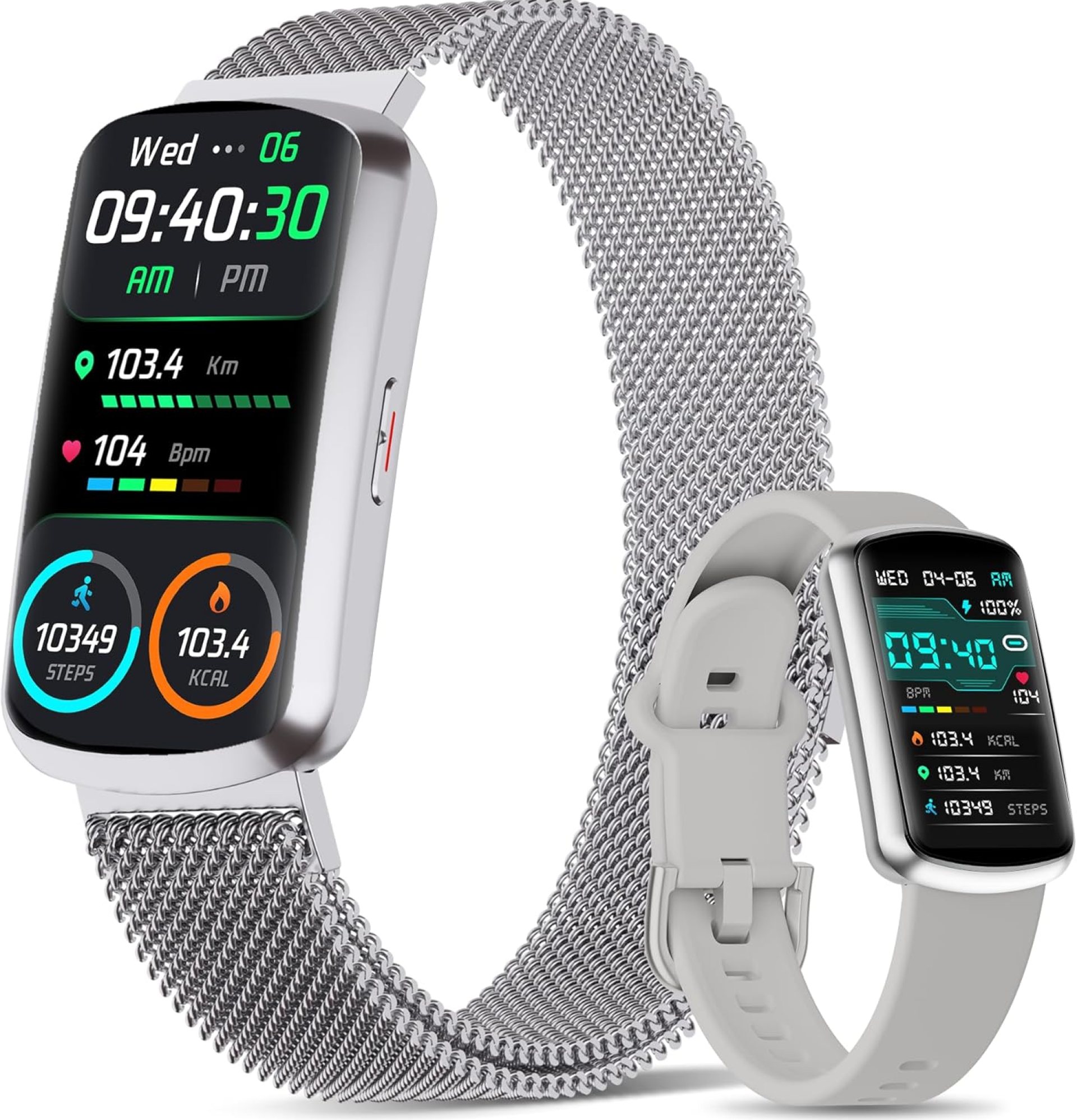 Health Fitness Tracker with 24/7 Heart Rate and Blood Pressure, Smart Watch with Blood Oxygen Monitor, 120+ Sport Mode, Sleep Tracking Waterproof Activity Tracker for Women Men Health Fitness Tracker with 24/7 Heart Rate and Blood Pressure, Smart Watch with Blood Oxygen Monitor, 120+ Sport Mode, Sleep Tracking Waterproof Activity Tracker for Women Men