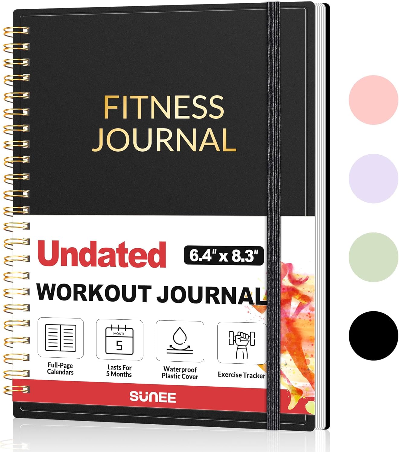 Fitness Journal Workout Planner for Men & Women, A5(6.4″ x 8.3″) Workout Journal Log Book Planner for Track Gym Essentials, Home Workouts, Track Progress, Achieve Goals, Black Fitness Journal Workout Planner for Men & Women, A5(6.4″ x 8.3″) Workout Journal Log Book Planner for Track Gym Essentials, Home Workouts, Track Progress, Achieve Goals, Black