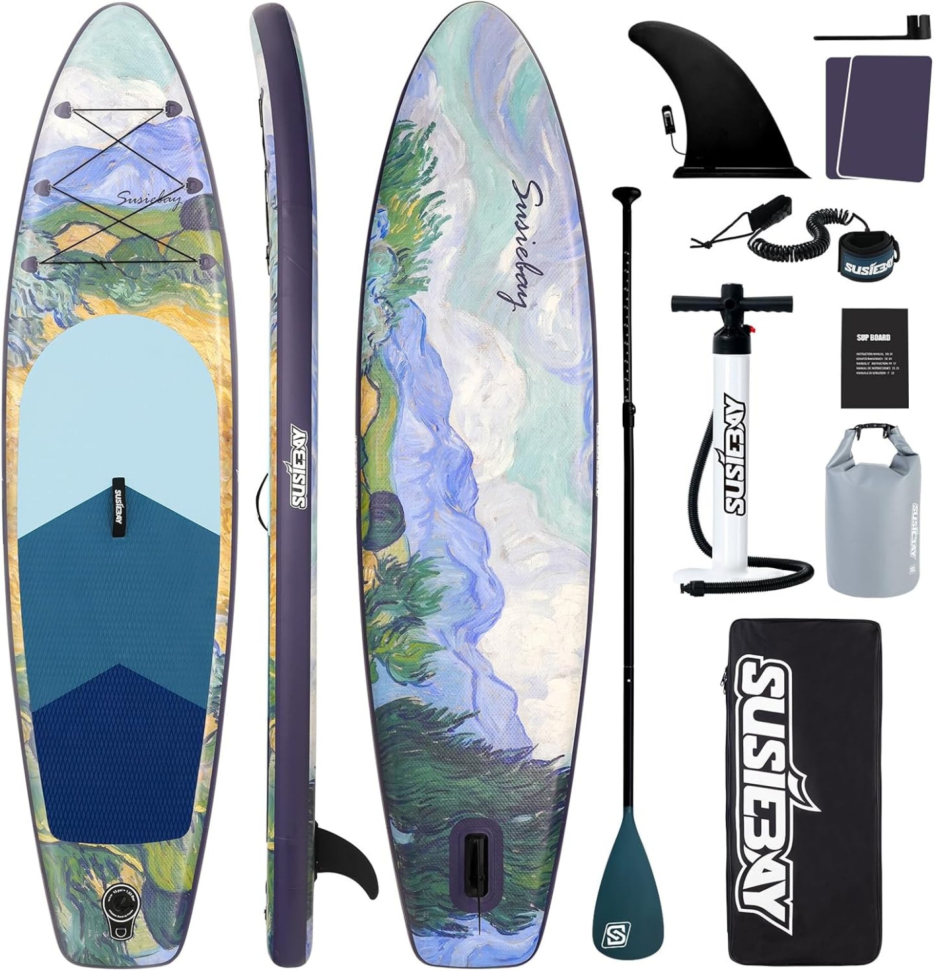 Inflatable Paddle Board, 10’6″ Stand UP Paddle Board for Adult with SUP Accessories,Traveling Board,Yoga Board,Wide Stance for All Levels,Durable,Lightweight,Double Action Pump,108L Backback Inflatable Paddle Board, 10’6″ Stand UP Paddle Board for Adult with SUP Accessories,Traveling Board,Yoga Board,Wide Stance for All Levels,Durable,Lightweight,Double Action Pump,108L Backback