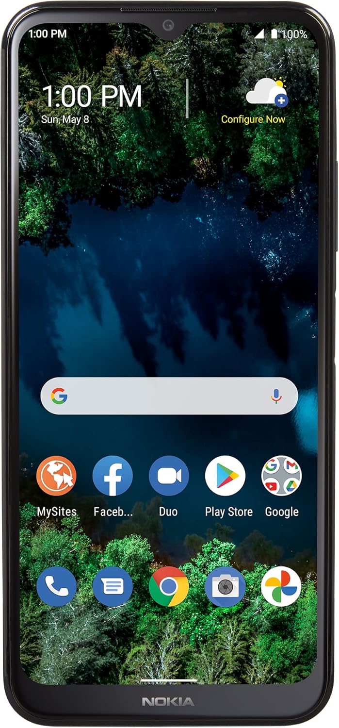 TracFone Nokia G100 4G LTE – 32GB – Black – Sim Card Included – Prepaid Smartphone (Locked) TracFone Nokia G100 4G LTE – 32GB – Black – Sim Card Included – Prepaid Smartphone (Locked)