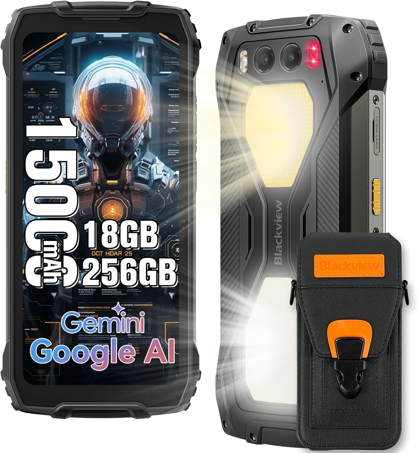 Blackview BV7300 Rugged Phone, 15000mAh/45W, Dual 800LM Camping Light, Night Vision Camera, 18GB+256GB/2TB Rugged Smartphone Unlocked Gemini AI, 50MP+32MP+20MP, 6.67″ 90Hz, Android 14/Glove Mode/NFC Blackview BV7300 Rugged Phone, 15000mAh/45W, Dual 800LM Camping Light, Night Vision Camera, 18GB+256GB/2TB Rugged Smartphone Unlocked Gemini AI, 50MP+32MP+20MP, 6.67″ 90Hz, Android 14/Glove Mode/NFC