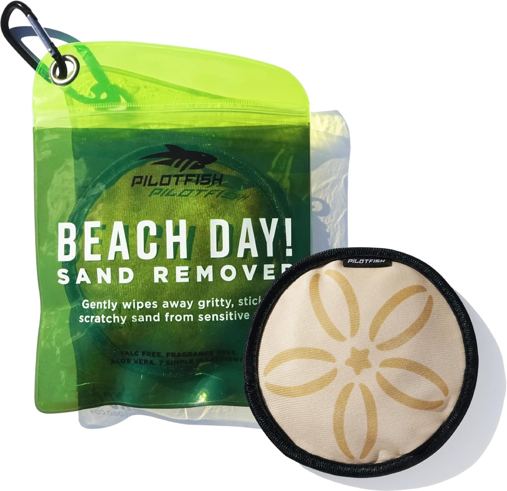 Pilotfish Beach Essentials Sand Remover Bag, Gentle Skin-Friendly Formula with 7 Natural Ingredients, Free of Talc and Fragrance, Sand Removal Beach Accessories, Must Haves, Gifts for Women Pilotfish Beach Essentials Sand Remover Bag, Gentle Skin-Friendly Formula with 7 Natural Ingredients, Free of Talc and Fragrance, Sand Removal Beach Accessories, Must Haves, Gifts for Women