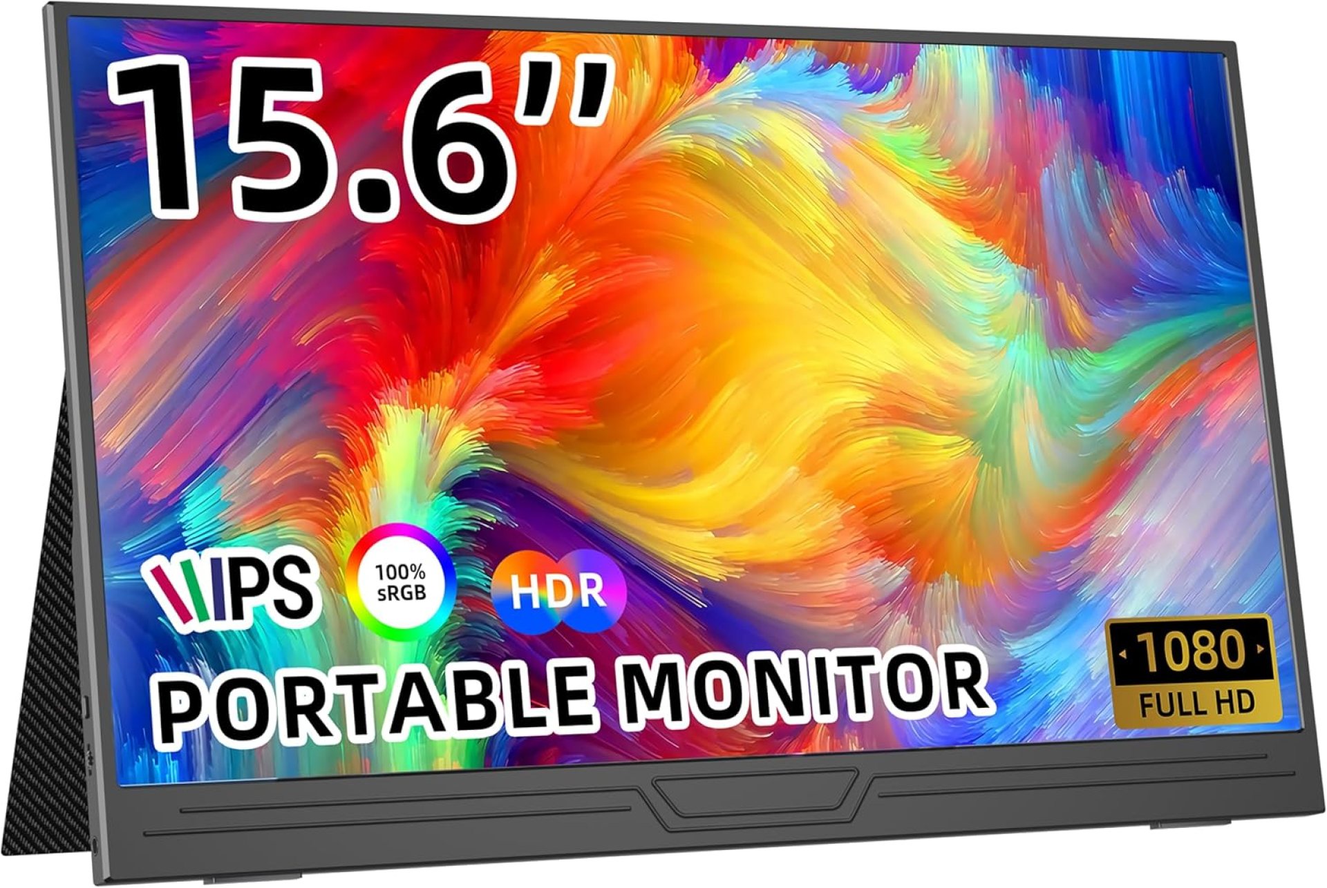 Portable Monitor,Portable Monitor for Laptop, 15.6″ FHD Laptop Monitor, HDMI USB-C IPS External Monitor, Built-in Dual Speakers Gaming Monitor for Laptop PC Phones Portable Monitor,Portable Monitor for Laptop, 15.6″ FHD Laptop Monitor, HDMI USB-C IPS External Monitor, Built-in Dual Speakers Gaming Monitor for Laptop PC Phones