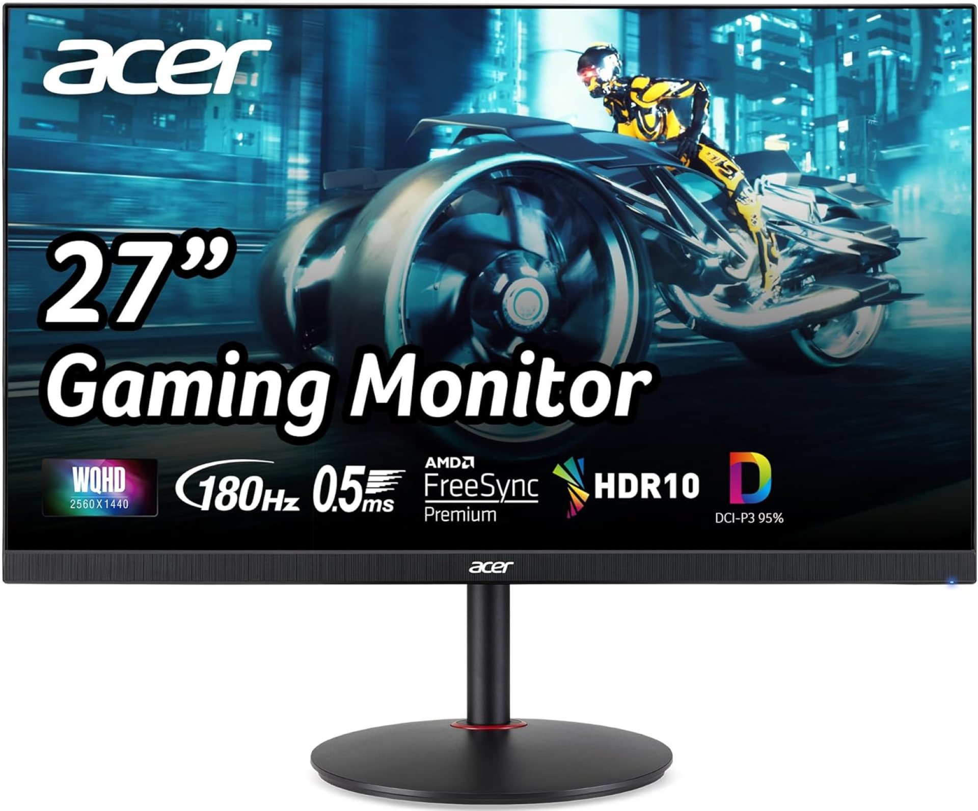 Acer Nitro 27″ WQHD 2560 x 1440 PC Gaming IPS Monitor | AMD FreeSync Premium Up to 180Hz Refresh 0.5ms DCI-P3 95% 1 Display Port 1.2 & 2 HDMI 2.0 XV271U M3bmiiprx,Black Acer Nitro 27″ WQHD 2560 x 1440 PC Gaming IPS Monitor | AMD FreeSync Premium Up to 180Hz Refresh 0.5ms DCI-P3 95% 1 Display Port 1.2 & 2 HDMI 2.0 XV271U M3bmiiprx,Black