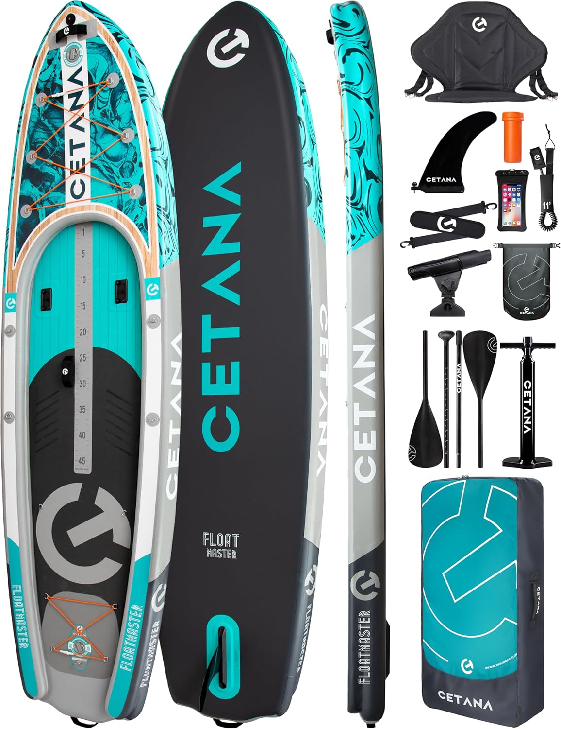 CETANA 11’6×35″ Extra Wide Stand Up Paddle Board for Adults & Youth, 400lb Capacity Inflatable Paddle Board, Sup for 2+1 Person with Removable US Fin, 100L Backpack, Floating Paddle, Safety Leash CETANA 11’6×35″ Extra Wide Stand Up Paddle Board for Adults & Youth, 400lb Capacity Inflatable Paddle Board, Sup for 2+1 Person with Removable US Fin, 100L Backpack, Floating Paddle, Safety Leash