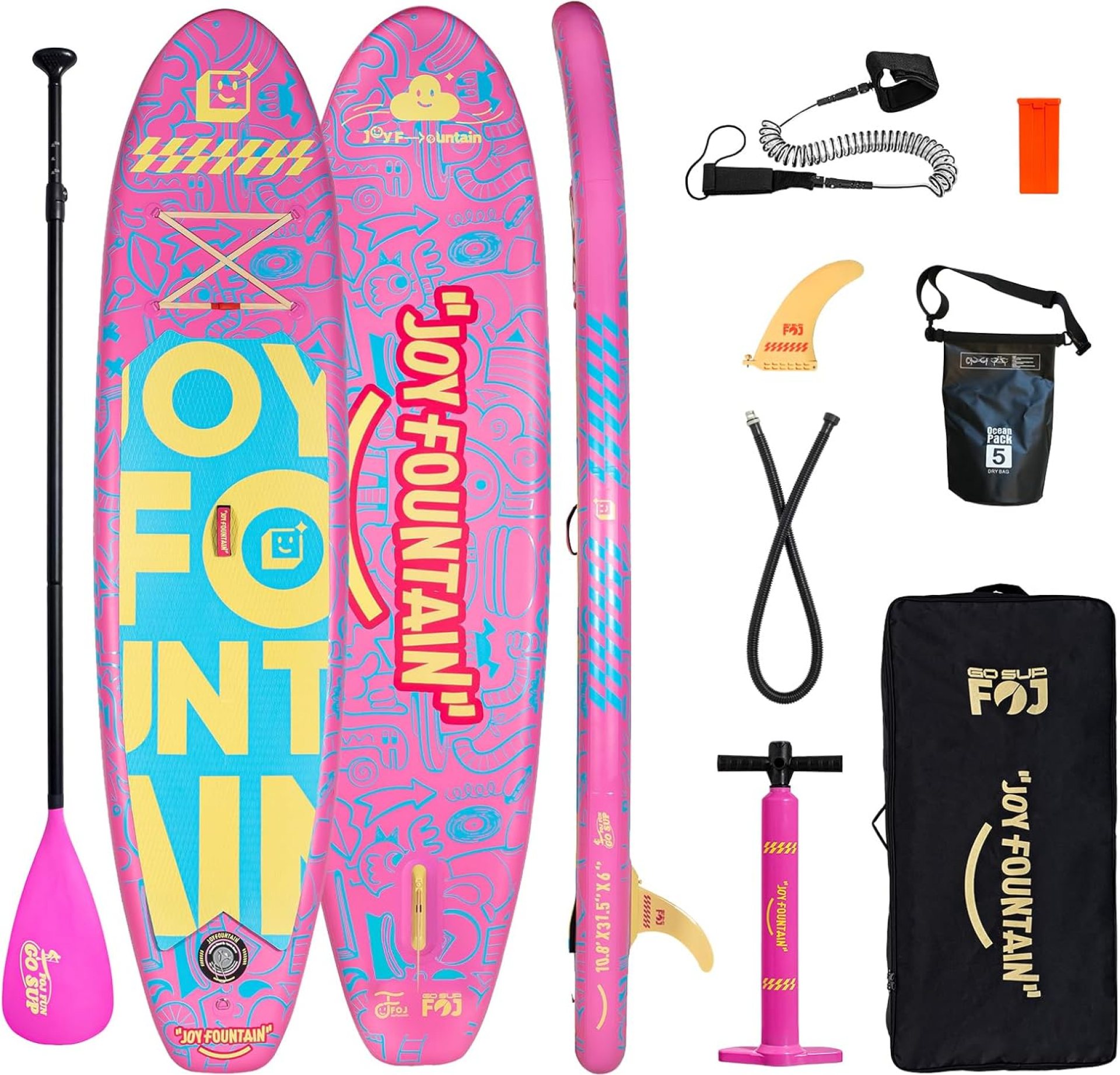 Inflatable Paddle Board,10.8’x31.5″x6″ Stand Up Paddle Boards,Premium SUP Board Paddle with Removable Fin, Floating Paddle, Hand Pump, Waterproof Bag for Adults & Youth Inflatable Paddle Board,10.8’x31.5″x6″ Stand Up Paddle Boards,Premium SUP Board Paddle with Removable Fin, Floating Paddle, Hand Pump, Waterproof Bag for Adults & Youth