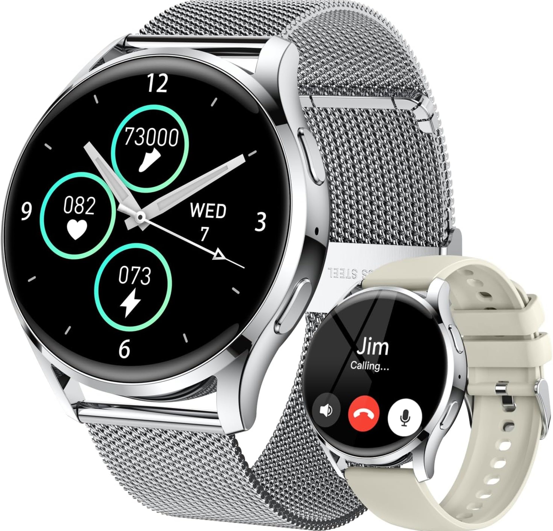 Smart Watch for Men Women Fitness: Waterproof Make/Answer Call Smart Watches for Men Digital Mens Watches Running Step Tracker Smartwatch Android Phones iPhone Samsung Compatible Heart Rate Monitor Smart Watch for Men Women Fitness: Waterproof Make/Answer Call Smart Watches for Men Digital Mens Watches Running Step Tracker Smartwatch Android Phones iPhone Samsung Compatible Heart Rate Monitor