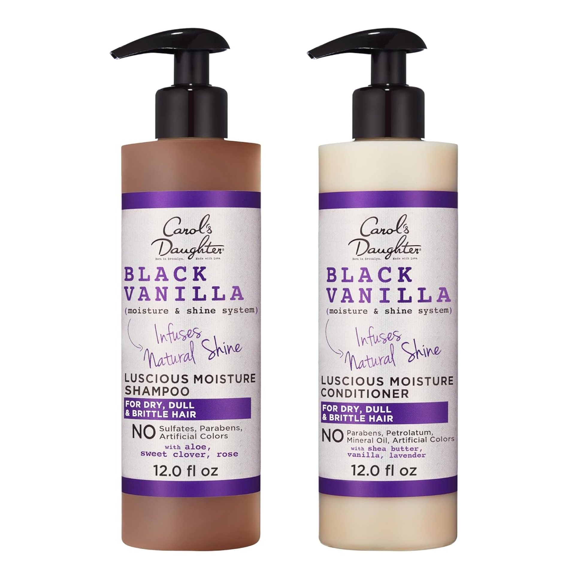 Carol’s Daughter Black Vanilla Sulfate Free Shampoo and Conditioner Set for Curly, Wavy or Natural Hair, Moisturizing Hair Care for Dry, Damaged Split Ends, 1 Kit Carol’s Daughter Black Vanilla Sulfate Free Shampoo and Conditioner Set for Curly, Wavy or Natural Hair, Moisturizing Hair Care for Dry, Damaged Split Ends, 1 Kit