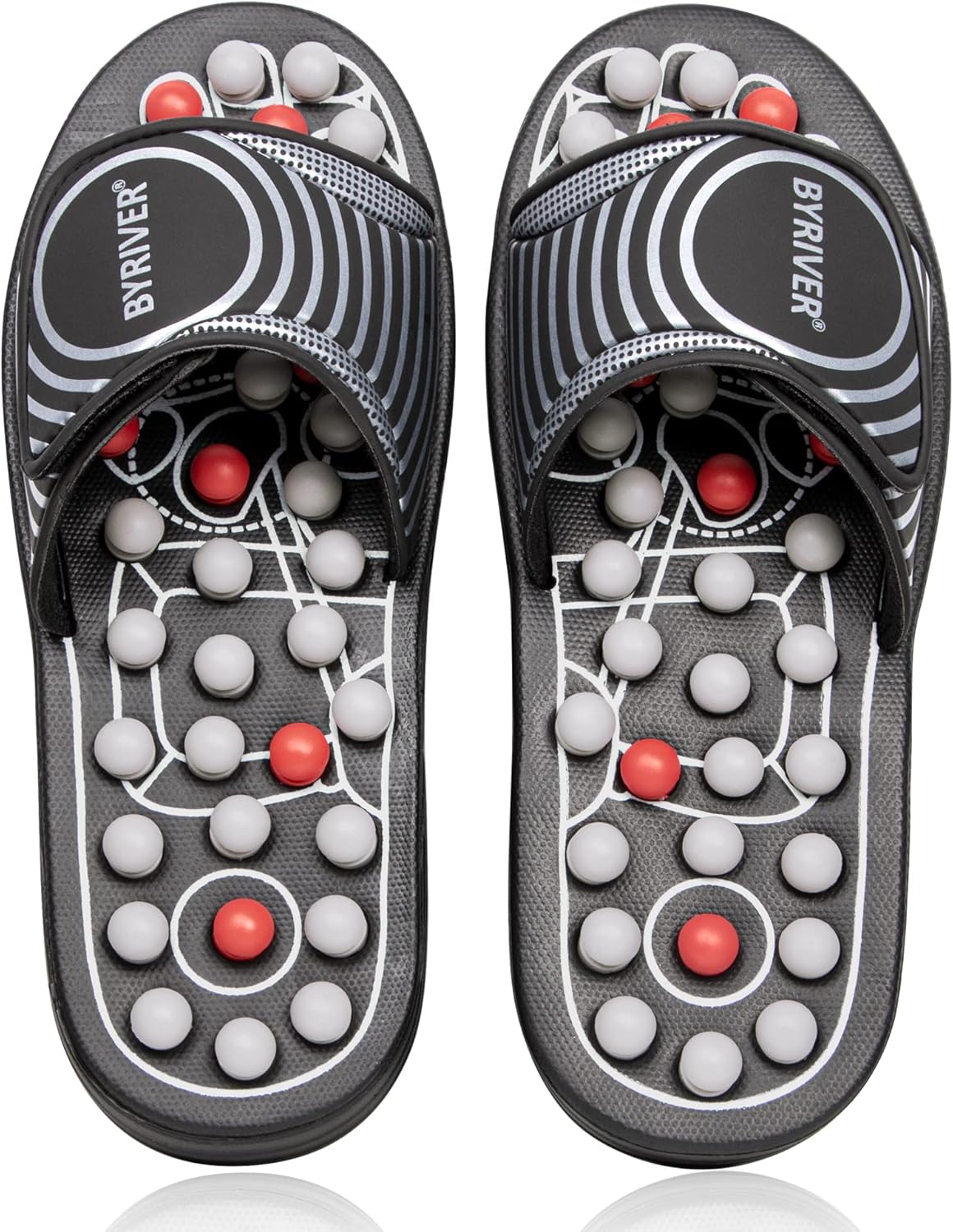 BYRIVER Acupressure Foot Massager Acupoint Stimulation Massage Slippers Shoes Reflexology Sandals Gift for Men Women, Reduce Feet Tension Promote Circulation, Father’s Mother’s Day Gift(02S) BYRIVER Acupressure Foot Massager Acupoint Stimulation Massage Slippers Shoes Reflexology Sandals Gift for Men Women, Reduce Feet Tension Promote Circulation, Father’s Mother’s Day Gift(02S)