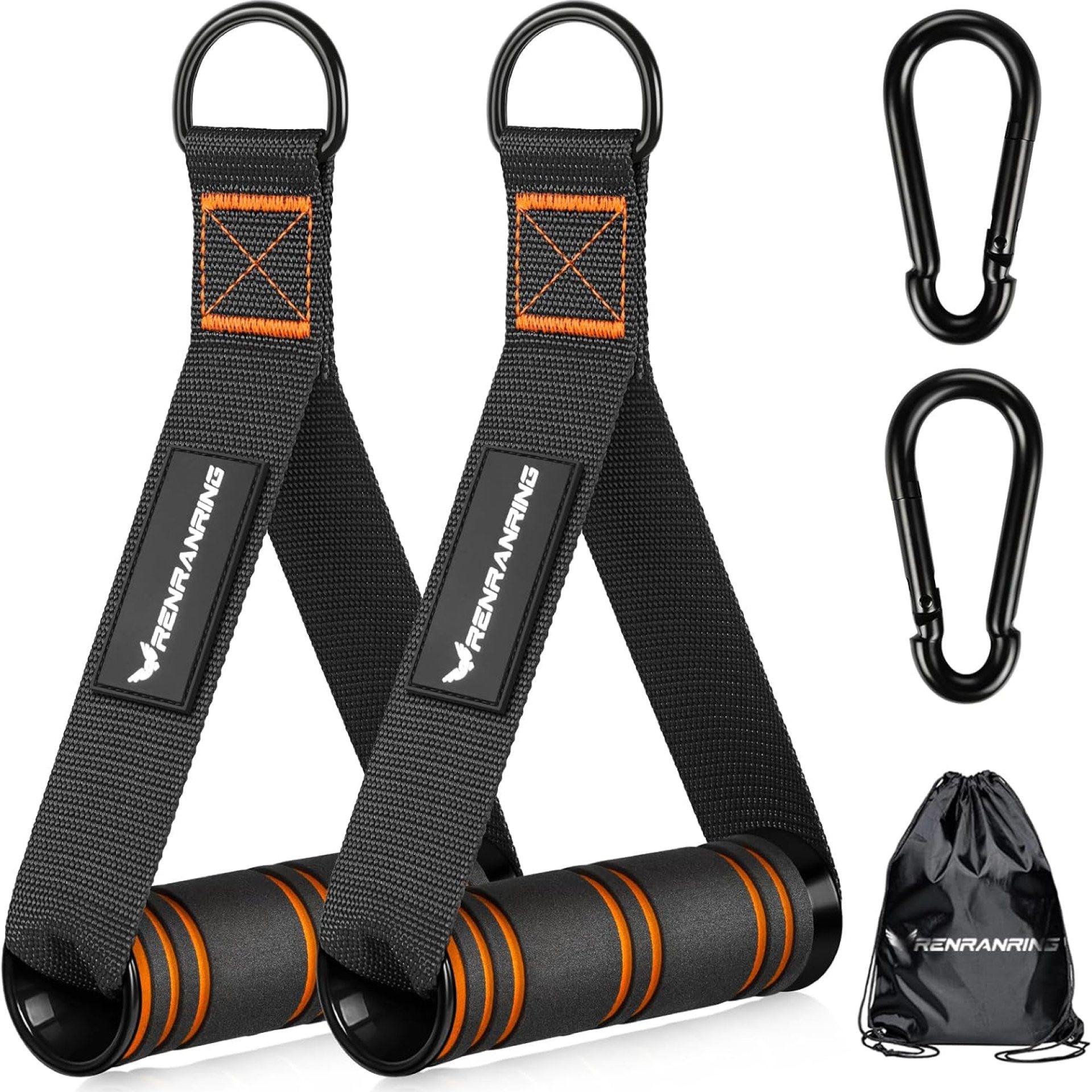 RENRANRING Gym Exercise Handles, Replacement Handle Attachments for Cable Machine Pulleys, Resistance Band and Strength Trainer, Pull Down Workout Accessories, Home Gym Add On Equipment RENRANRING Gym Exercise Handles, Replacement Handle Attachments for Cable Machine Pulleys, Resistance Band and Strength Trainer, Pull Down Workout Accessories, Home Gym Add On Equipment