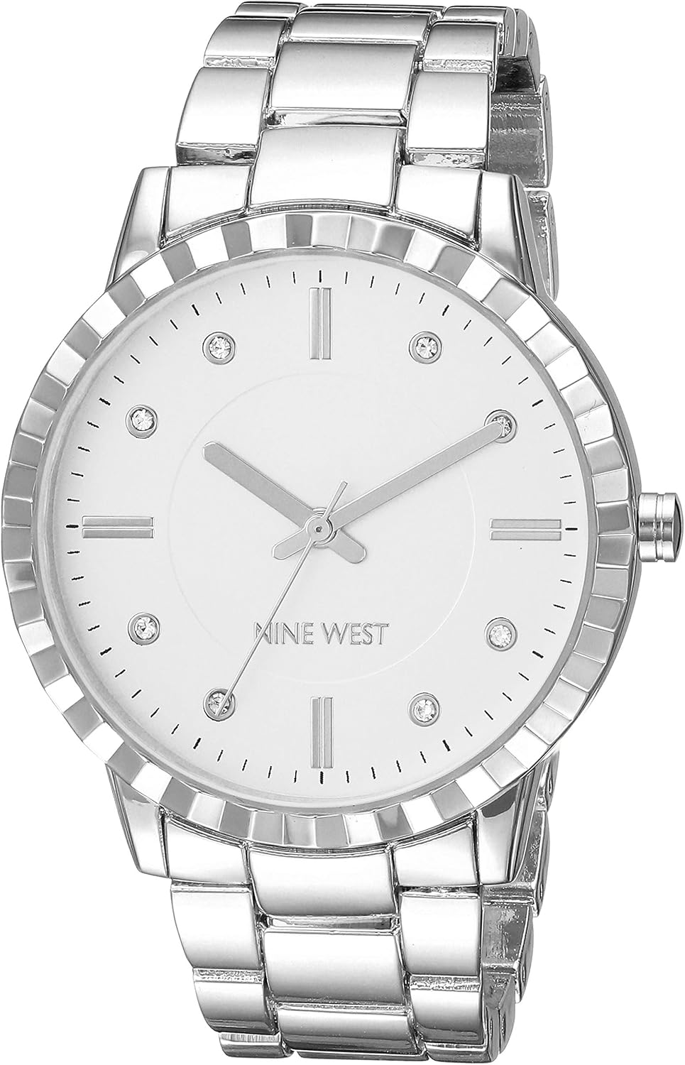 Nine West Women’s Crystal Accented Bracelet Watch Nine West Women’s Crystal Accented Bracelet Watch
