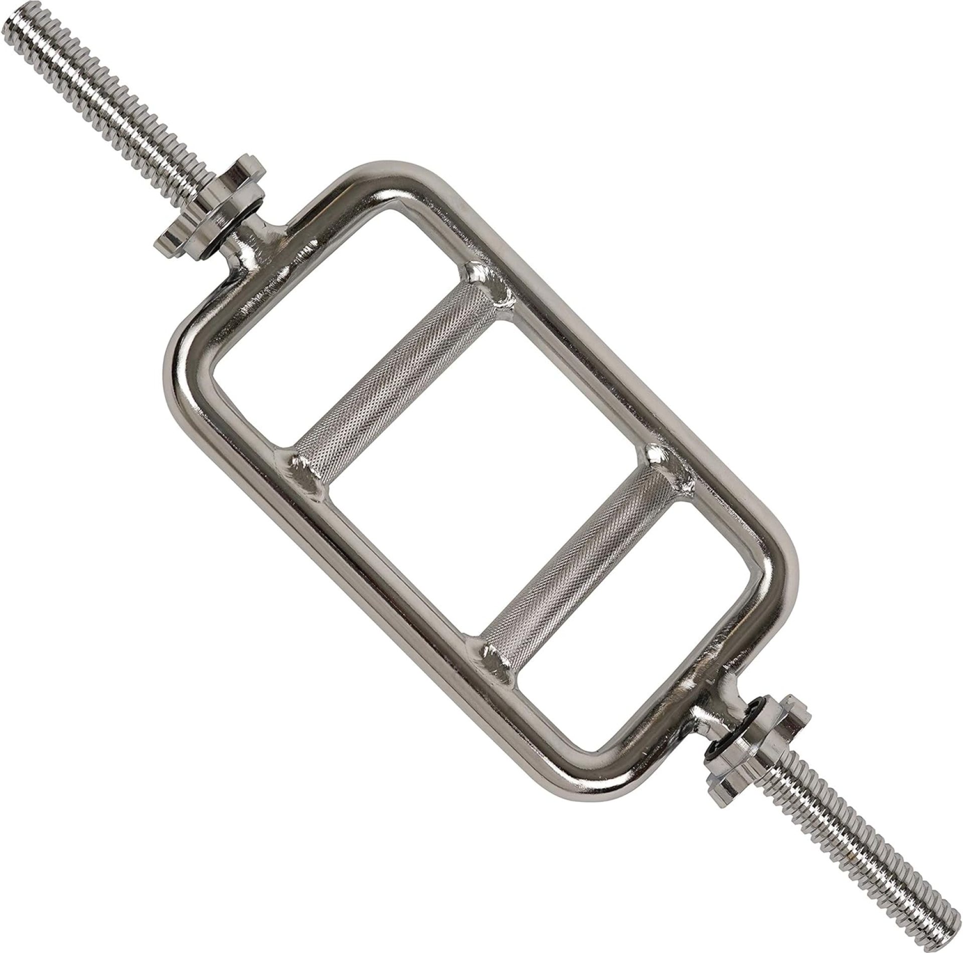Sunny Health & Fitness 24 in Threaded Solid Chrome Tricep Bar with Ring Collars – STTB-24 Sunny Health & Fitness 24 in Threaded Solid Chrome Tricep Bar with Ring Collars – STTB-24