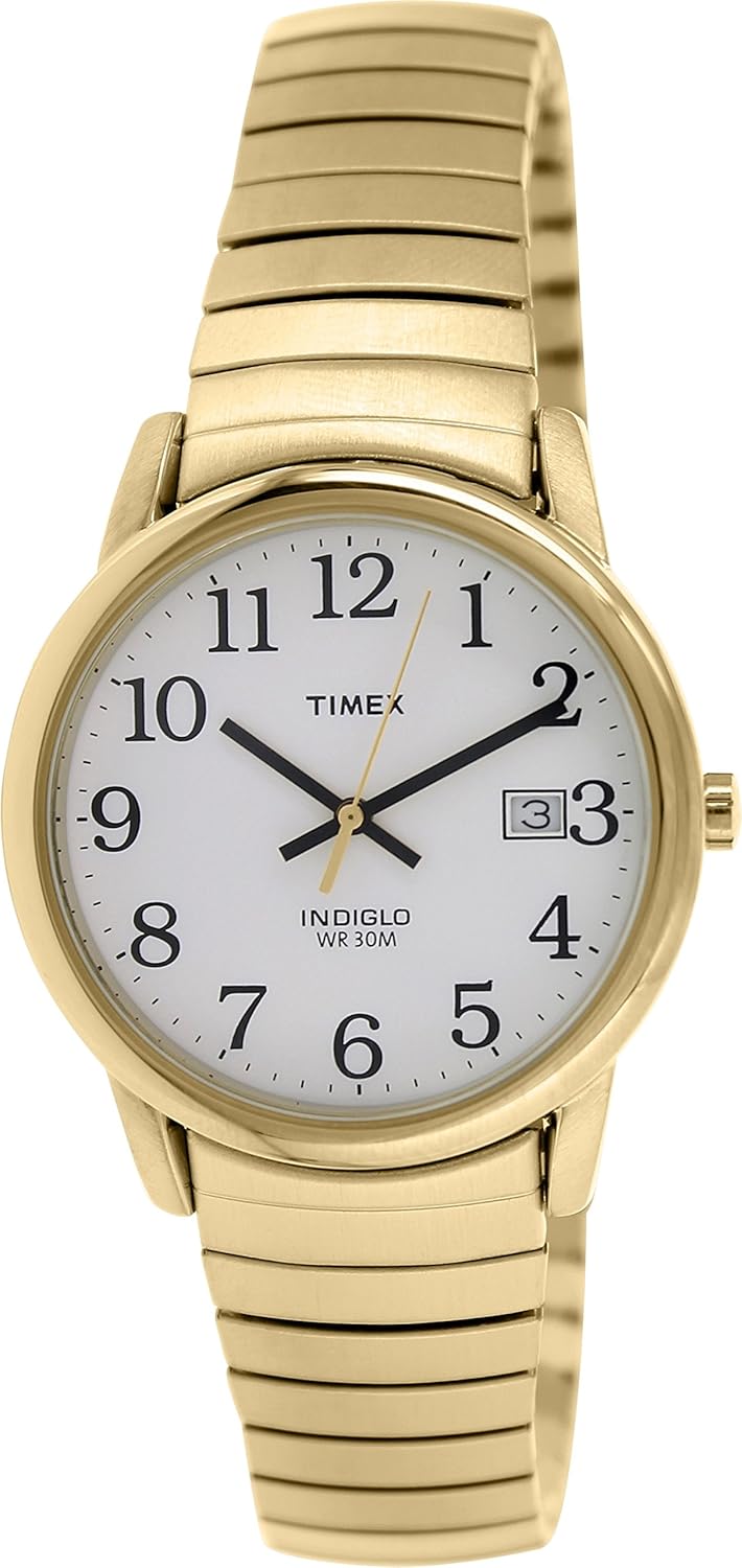 Timex Gold-Tone Expansion Easy Reader Mens Watch T2N090 Timex Gold-Tone Expansion Easy Reader Mens Watch T2N090