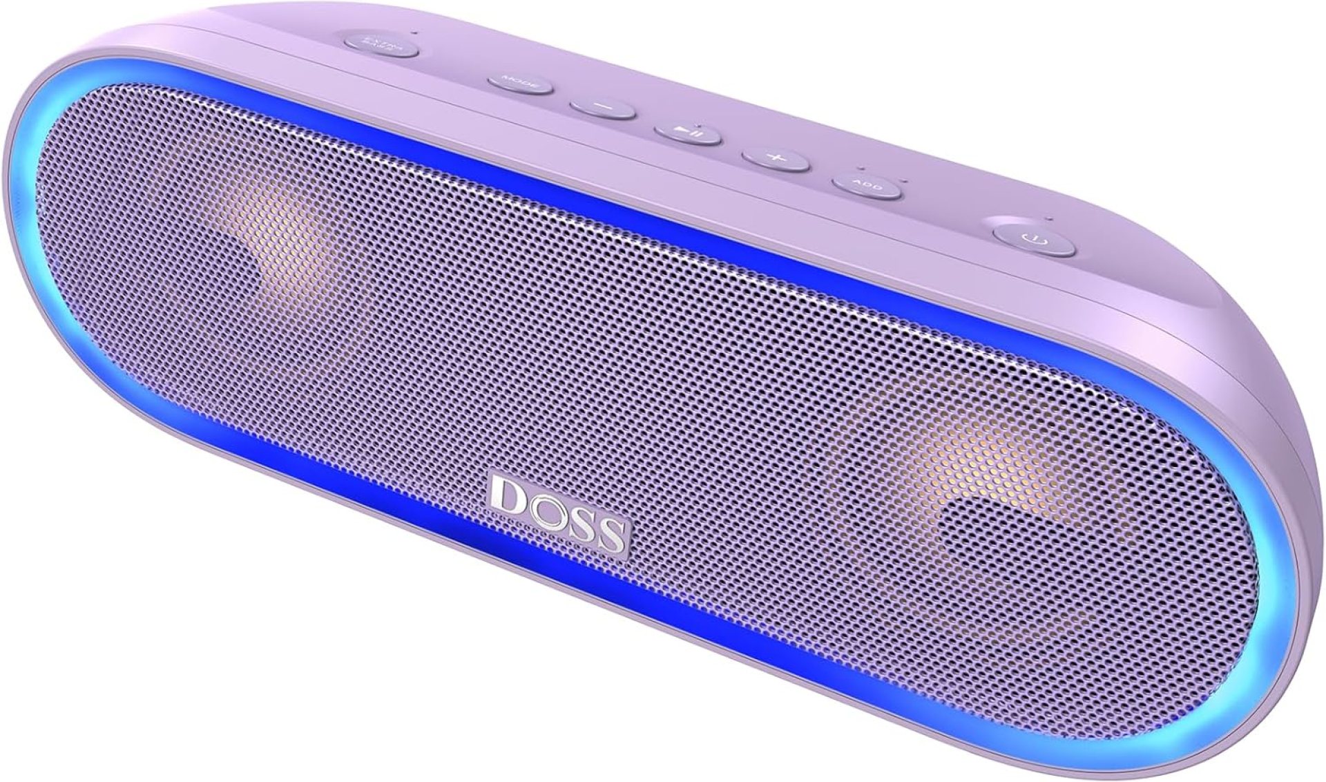 DOSS SoundBox Pro+ P300 Bluetooth Speaker with 40W Stereo Sound, Extra Bass, IPX6 Waterproof, TWS Pairing, Diverse Lights Show, 20H Playtime, Portable for Party, Camping, Beach – Purple DOSS SoundBox Pro+ P300 Bluetooth Speaker with 40W Stereo Sound, Extra Bass, IPX6 Waterproof, TWS Pairing, Diverse Lights Show, 20H Playtime, Portable for Party, Camping, Beach – Purple
