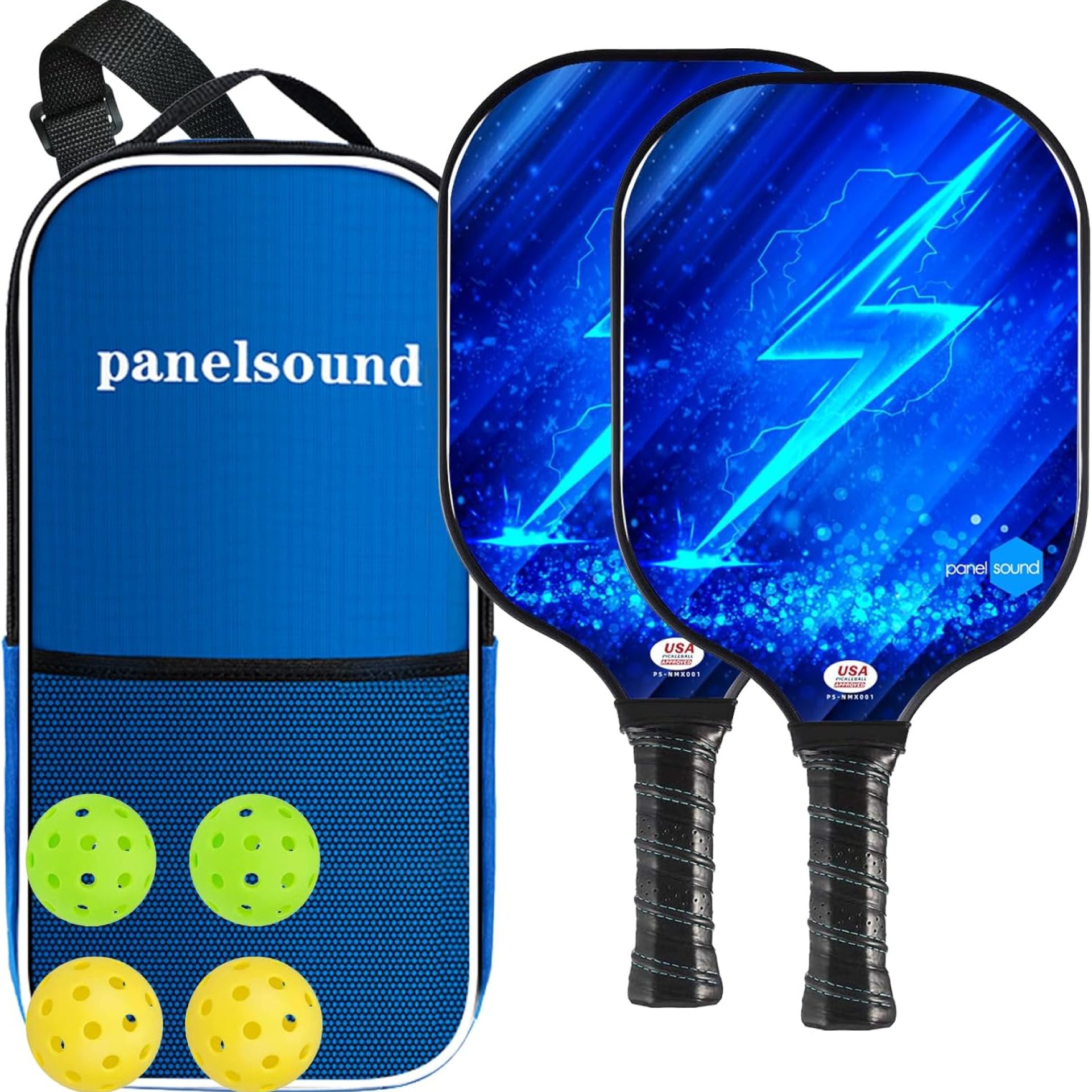 Pickleball Paddles Set of 2, Lightweight USAPA Approved Fiberglass Pickleball Set of 2 with Outdoor Pickleballs Pickleball Paddles Set of 2, Lightweight USAPA Approved Fiberglass Pickleball Set of 2 with Outdoor Pickleballs