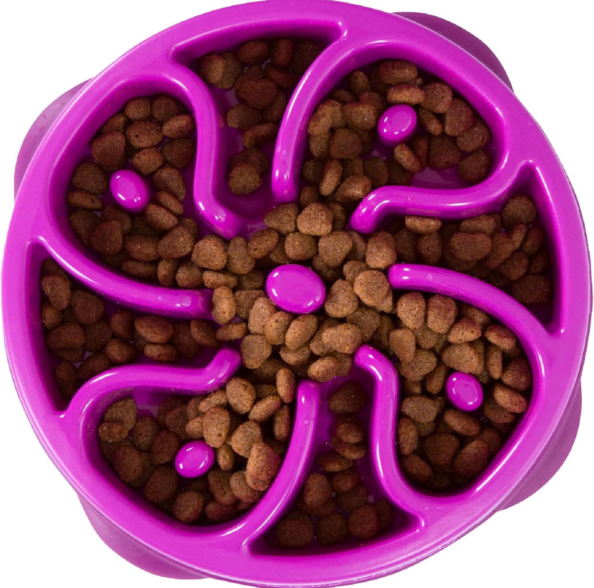 Outward Hound Fun Feeder Slo Bowl, Slow Feeder Dog Bowl, Medium/Mini, Purple Outward Hound Fun Feeder Slo Bowl, Slow Feeder Dog Bowl, Medium/Mini, Purple