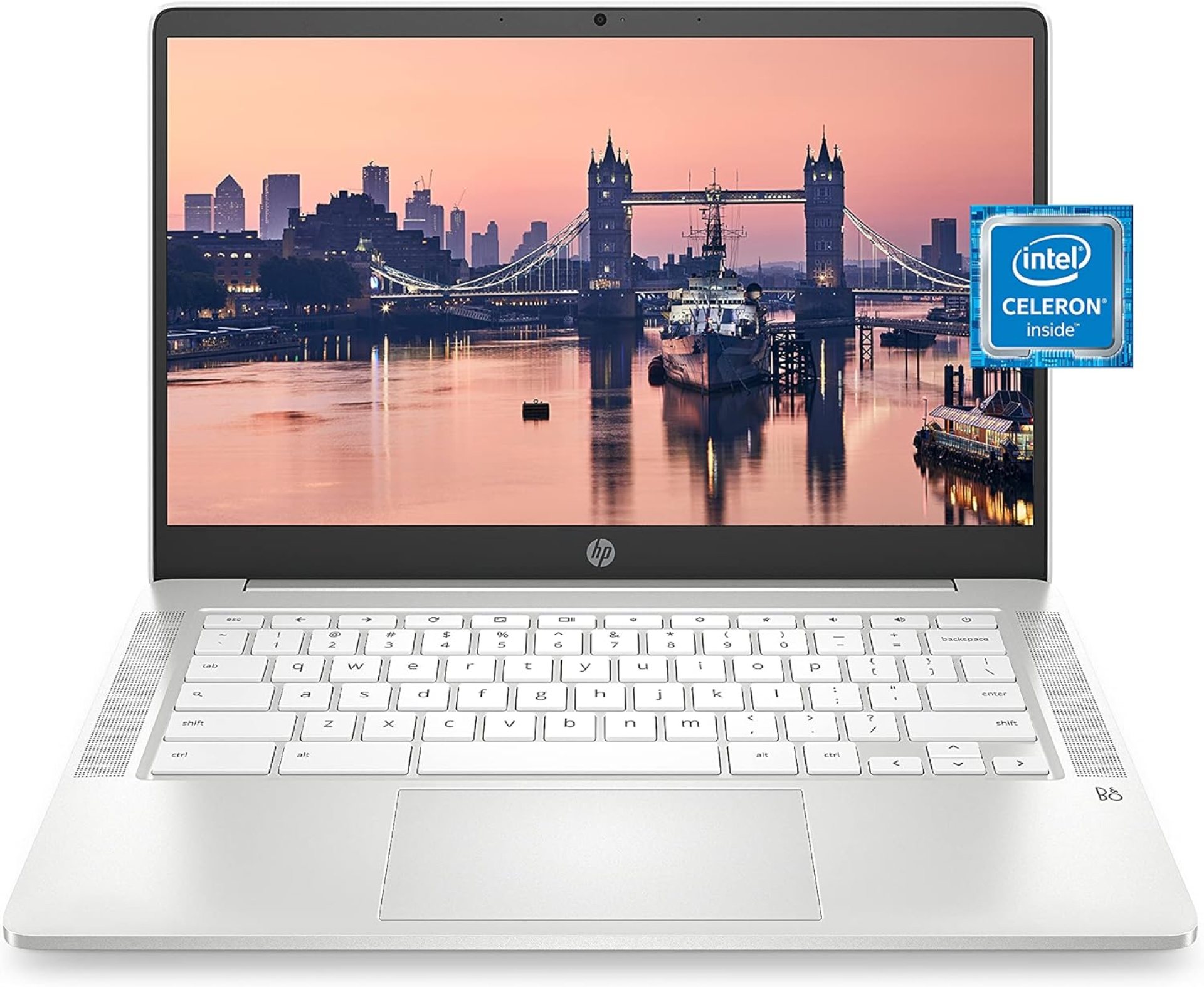 HP Chromebook 14 Laptop, Intel Celeron N4000 Processor, 4 GB RAM, 32 GB eMMC, 14” HD Display, Chrome, Lightweight Computer with Webcam and Dual Mics, Home, School, Music, Movies (14a-na0021nr, 2021) HP Chromebook 14 Laptop, Intel Celeron N4000 Processor, 4 GB RAM, 32 GB eMMC, 14” HD Display, Chrome, Lightweight Computer with Webcam and Dual Mics, Home, School, Music, Movies (14a-na0021nr, 2021)