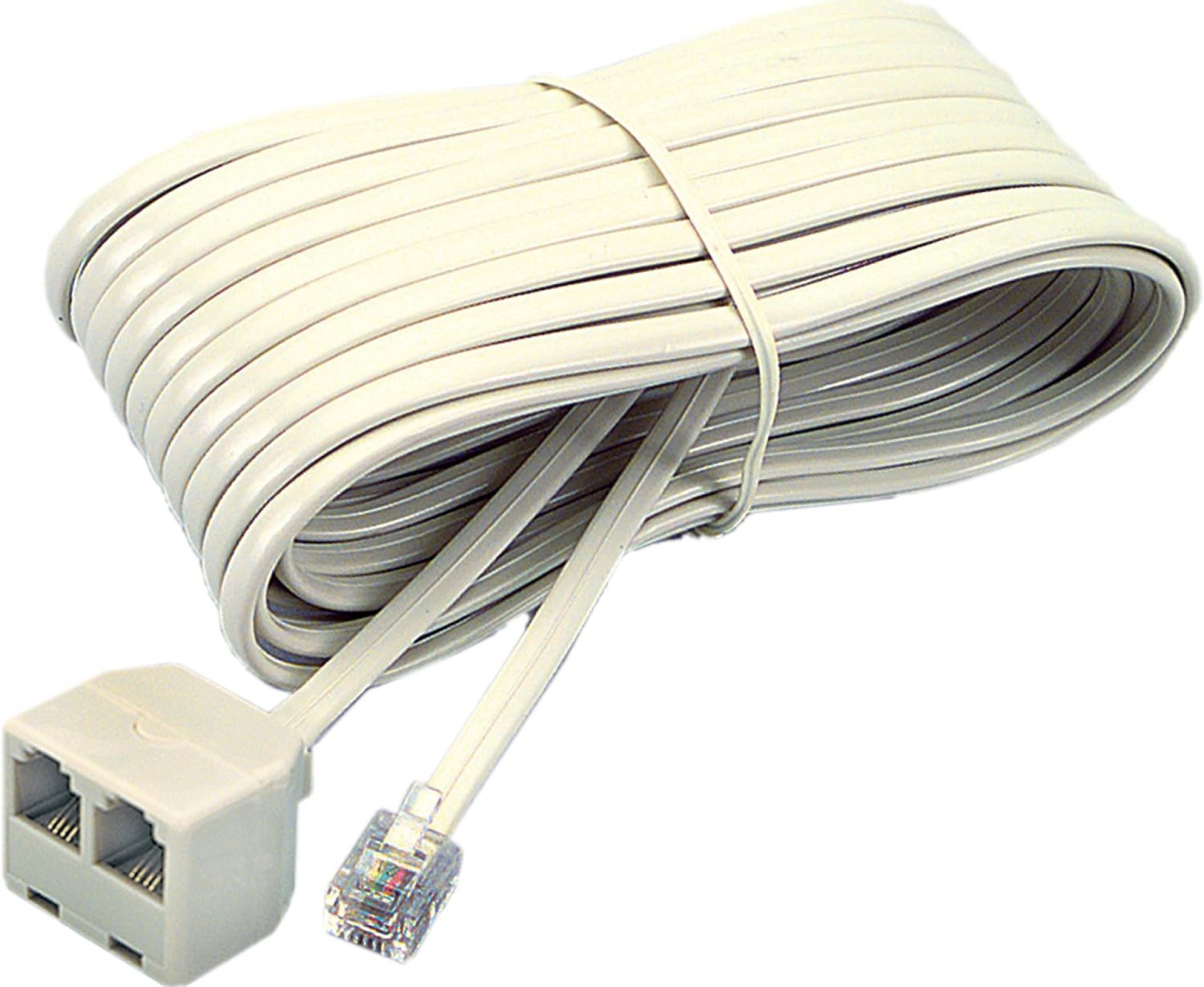 Softalk 04130 Corded Duplex Jack 25-Feet Almond Landline Telephone Accessory Softalk 04130 Corded Duplex Jack 25-Feet Almond Landline Telephone Accessory