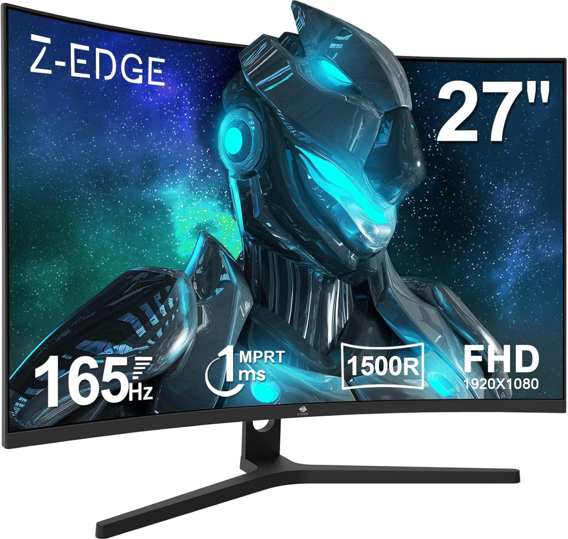 Z-Edge 27 inch Curved Gaming Monitor, FHD 1080P Gaming Monitor 165Hz VA 1ms 1500R Curved Monitor with Frameless LED, UG27F AMD Freesync Premium, 1x Display Port 1.4, 2X HDMI 2.0 Z-Edge 27 inch Curved Gaming Monitor, FHD 1080P Gaming Monitor 165Hz VA 1ms 1500R Curved Monitor with Frameless LED, UG27F AMD Freesync Premium, 1x Display Port 1.4, 2X HDMI 2.0