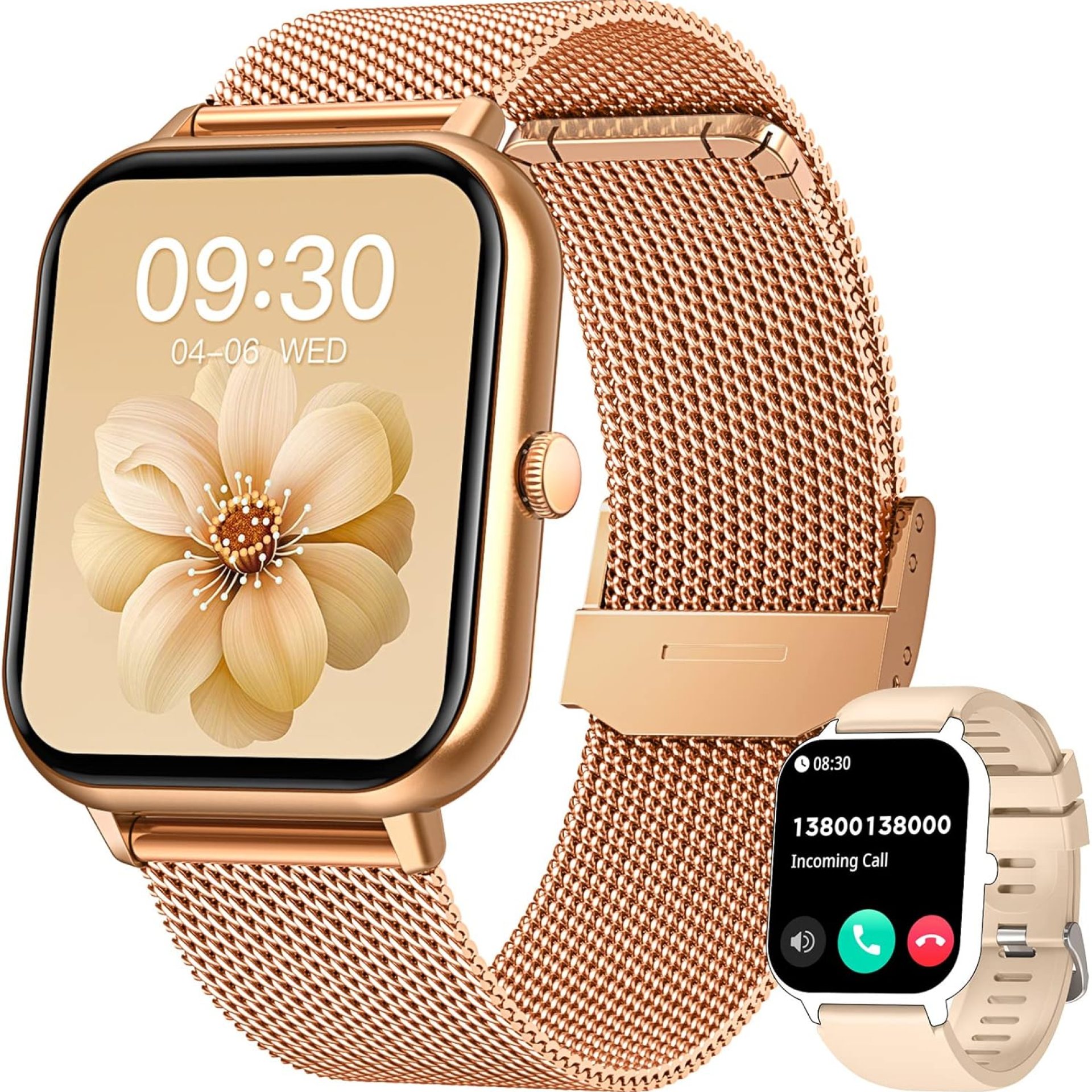 Smart Watch for Women Fitness Tracker: 1.83 Inch Bluetooth Call Smartwatch with Blood Oxygen Blood Pressure Monitor Compatible with Android Ios 100+ Sport Mode Heart Rate Steps Counter Waterproof Ip67 Smart Watch for Women Fitness Tracker: 1.83 Inch Bluetooth Call Smartwatch with Blood Oxygen Blood Pressure Monitor Compatible with Android Ios 100+ Sport Mode Heart Rate Steps Counter Waterproof Ip67