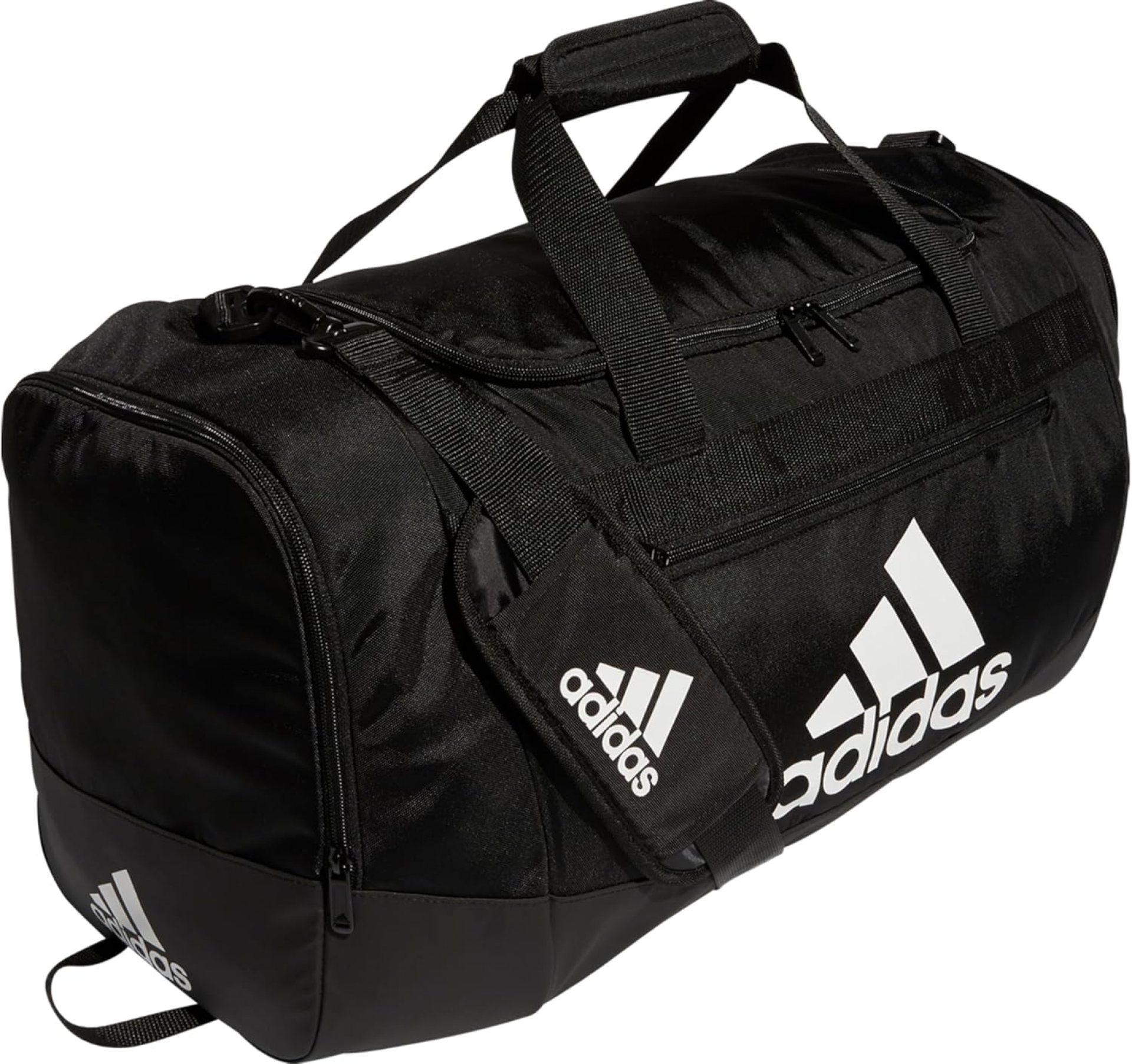 adidas Unisex Defender 4.0 Gym Duffel Bag for Men and Women, Black/White, Medium (66L) adidas Unisex Defender 4.0 Gym Duffel Bag for Men and Women, Black/White, Medium (66L)