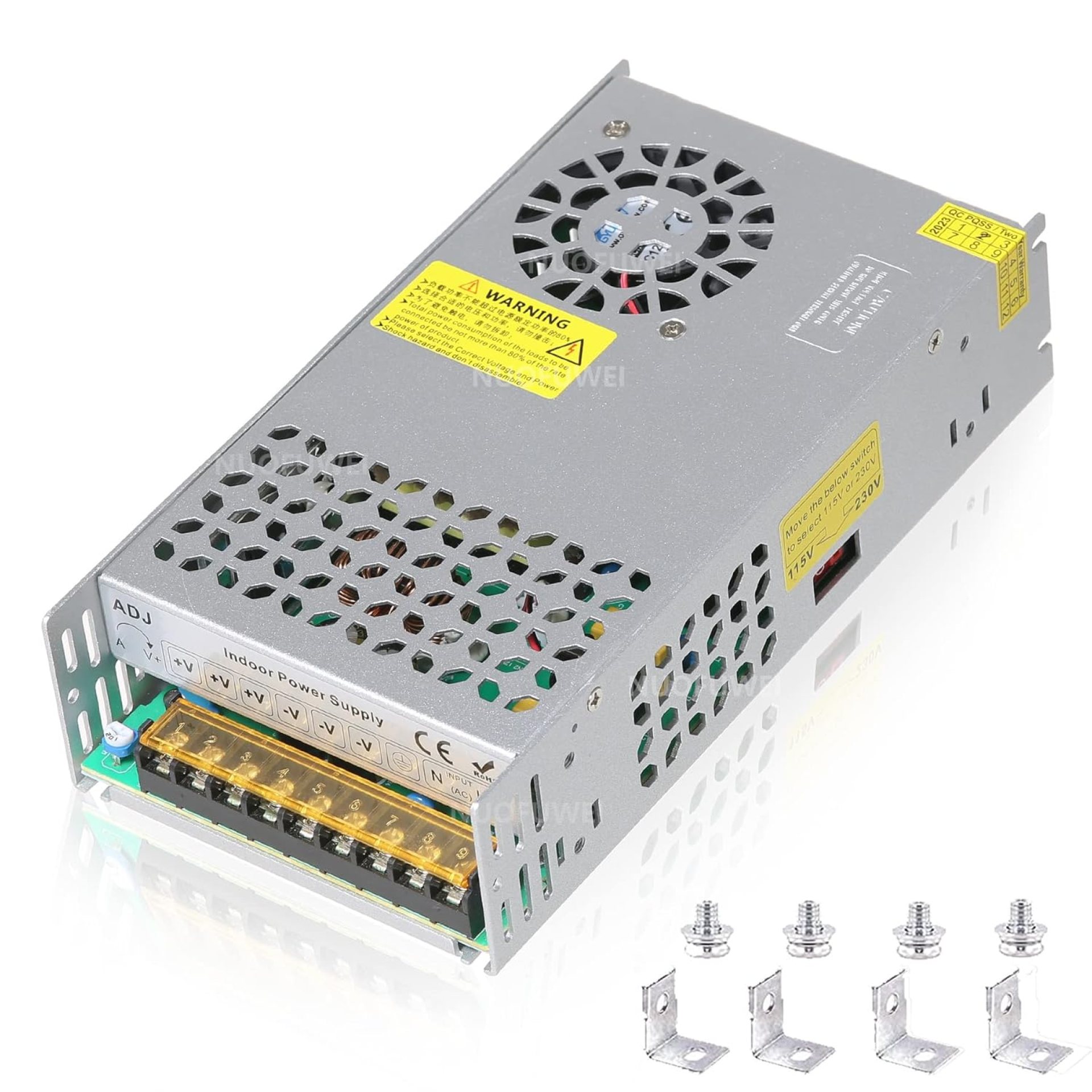 DC 12V 50A 600W Power Supply – 110V AC to 12V DC Converter for Motor, Pump, CCTV, Security Camera, Car Stereo, 3D Printer and More DC 12V 50A 600W Power Supply – 110V AC to 12V DC Converter for Motor, Pump, CCTV, Security Camera, Car Stereo, 3D Printer and More