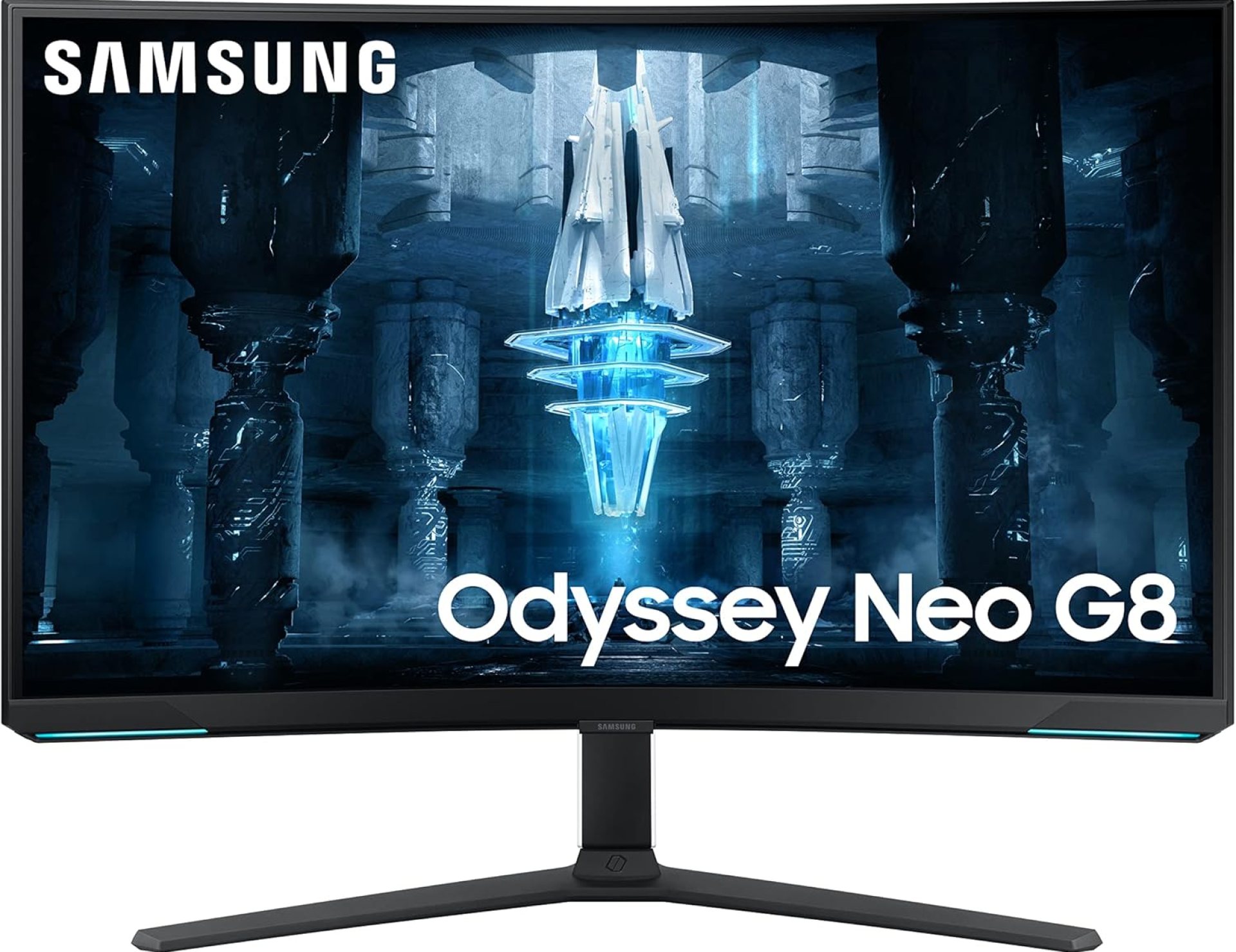 SAMSUNG 32″ Odyssey Neo G8 4K UHD 240Hz 1ms G-Sync 1000R Curved Gaming Monitor, Quantum HDR2000, AMD FreeSync Premium Pro, Matte Display, Ultrawide Game View, DisplayPort, Black & White, 2022 SAMSUNG 32″ Odyssey Neo G8 4K UHD 240Hz 1ms G-Sync 1000R Curved Gaming Monitor, Quantum HDR2000, AMD FreeSync Premium Pro, Matte Display, Ultrawide Game View, DisplayPort, Black & White, 2022