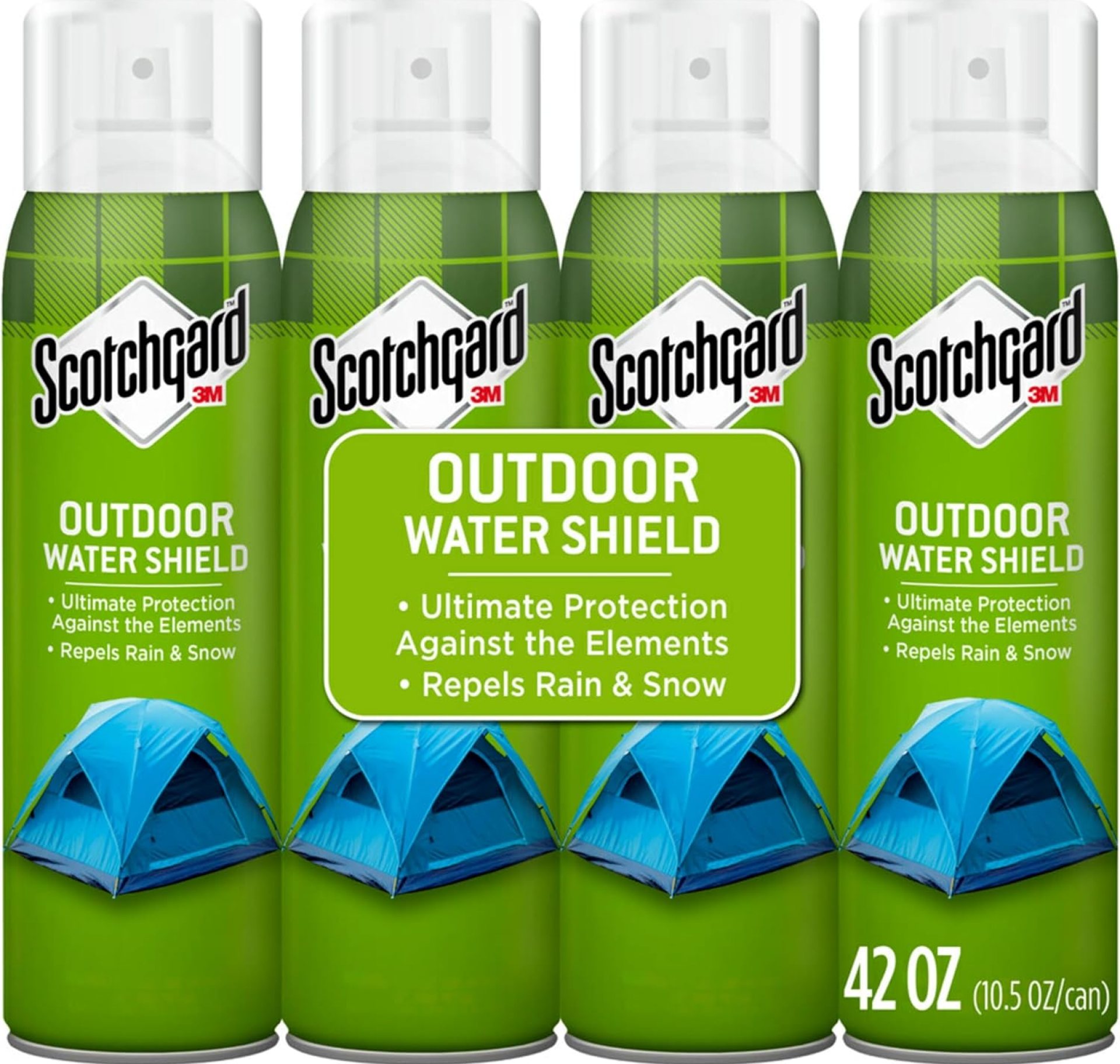 Scotchgard Outdoor Water Shield Fabric Spray, Water Repellent Spray for Spring and Summer Outdoor Gear and Patio Furniture, Fabric Spray for Outdoor Items, 42 Ounces (4 Cans) Scotchgard Outdoor Water Shield Fabric Spray, Water Repellent Spray for Spring and Summer Outdoor Gear and Patio Furniture, Fabric Spray for Outdoor Items, 42 Ounces (4 Cans)
