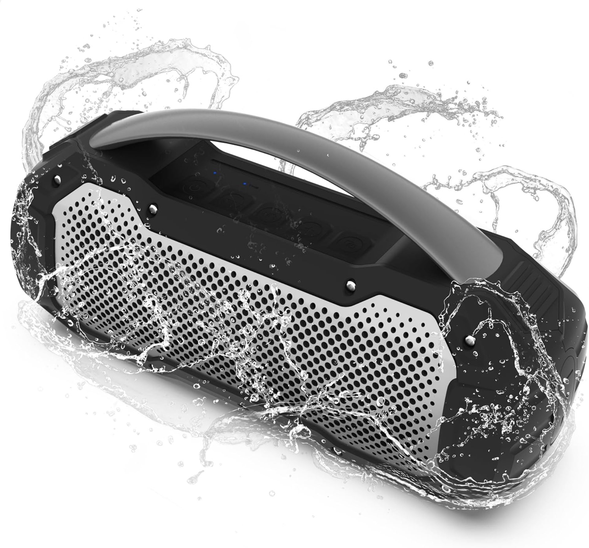 Pyle Portable Wireless Bluetooth Loud Streaming Speaker w/Deep Bass Hands-Free Microphone w/TWS Stereo Sound Function – IPX6 Waterproof Outdoor Speaker, 8H Playtime, AUX, BT Range 32+ ft – PCMPSB1BK Pyle Portable Wireless Bluetooth Loud Streaming Speaker w/Deep Bass Hands-Free Microphone w/TWS Stereo Sound Function – IPX6 Waterproof Outdoor Speaker, 8H Playtime, AUX, BT Range 32+ ft – PCMPSB1BK
