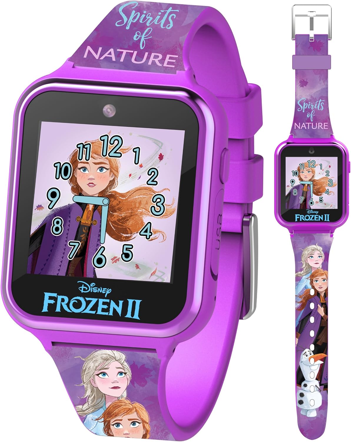 Accutime Kids Disney Frozen Smart Watch with Camera for Kids and Toddlers – Interactive Smartwatch for Boys & Girls with Games, Voice Recorder, Calculator, Pedometer, Alarm, Stopwatch Accutime Kids Disney Frozen Smart Watch with Camera for Kids and Toddlers – Interactive Smartwatch for Boys & Girls with Games, Voice Recorder, Calculator, Pedometer, Alarm, Stopwatch