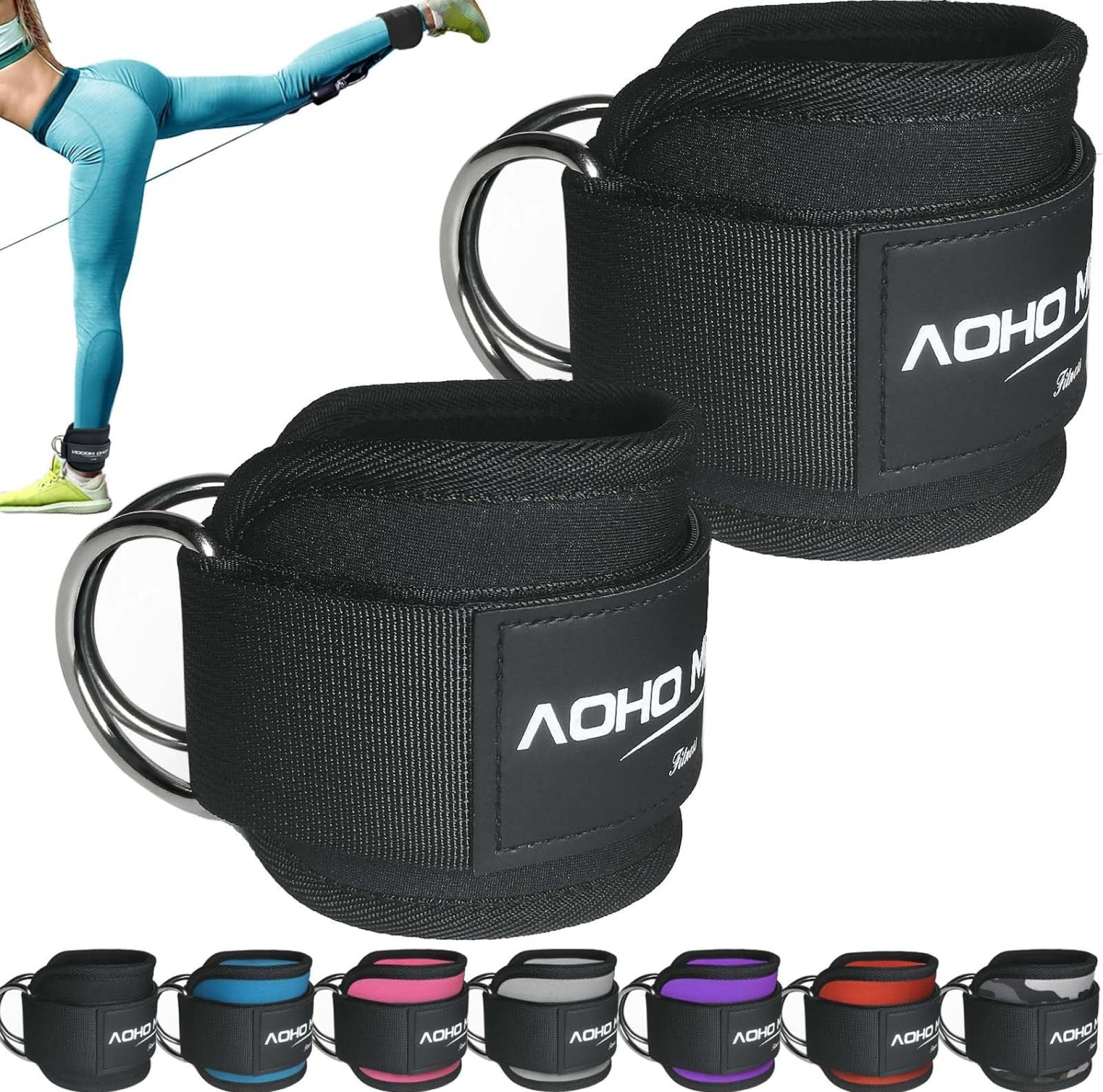 Ankle Strap for Cable Machine Attachments, Gym Accessories for Women and Men, Neoprene Ankle Cuffs for glute Kickback, Leg Workouts ande Booty Hip Abductors Exercise Ankle Strap for Cable Machine Attachments, Gym Accessories for Women and Men, Neoprene Ankle Cuffs for glute Kickback, Leg Workouts ande Booty Hip Abductors Exercise