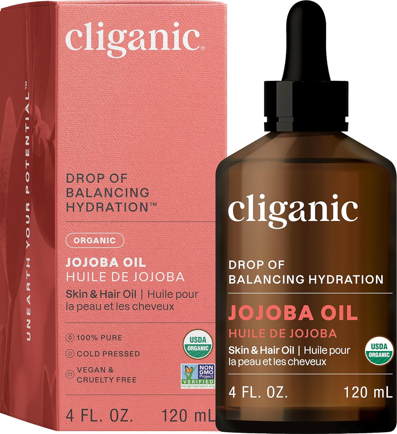 Cliganic Organic Jojoba Oil, 100% Pure (4oz) | Moisturizing for Face, Hair, Skin & Nails | Natural Cold Pressed Hexane Free | Base Carrier Oil (Packaging May Vary) Cliganic Organic Jojoba Oil, 100% Pure (4oz) | Moisturizing for Face, Hair, Skin & Nails | Natural Cold Pressed Hexane Free | Base Carrier Oil (Packaging May Vary)