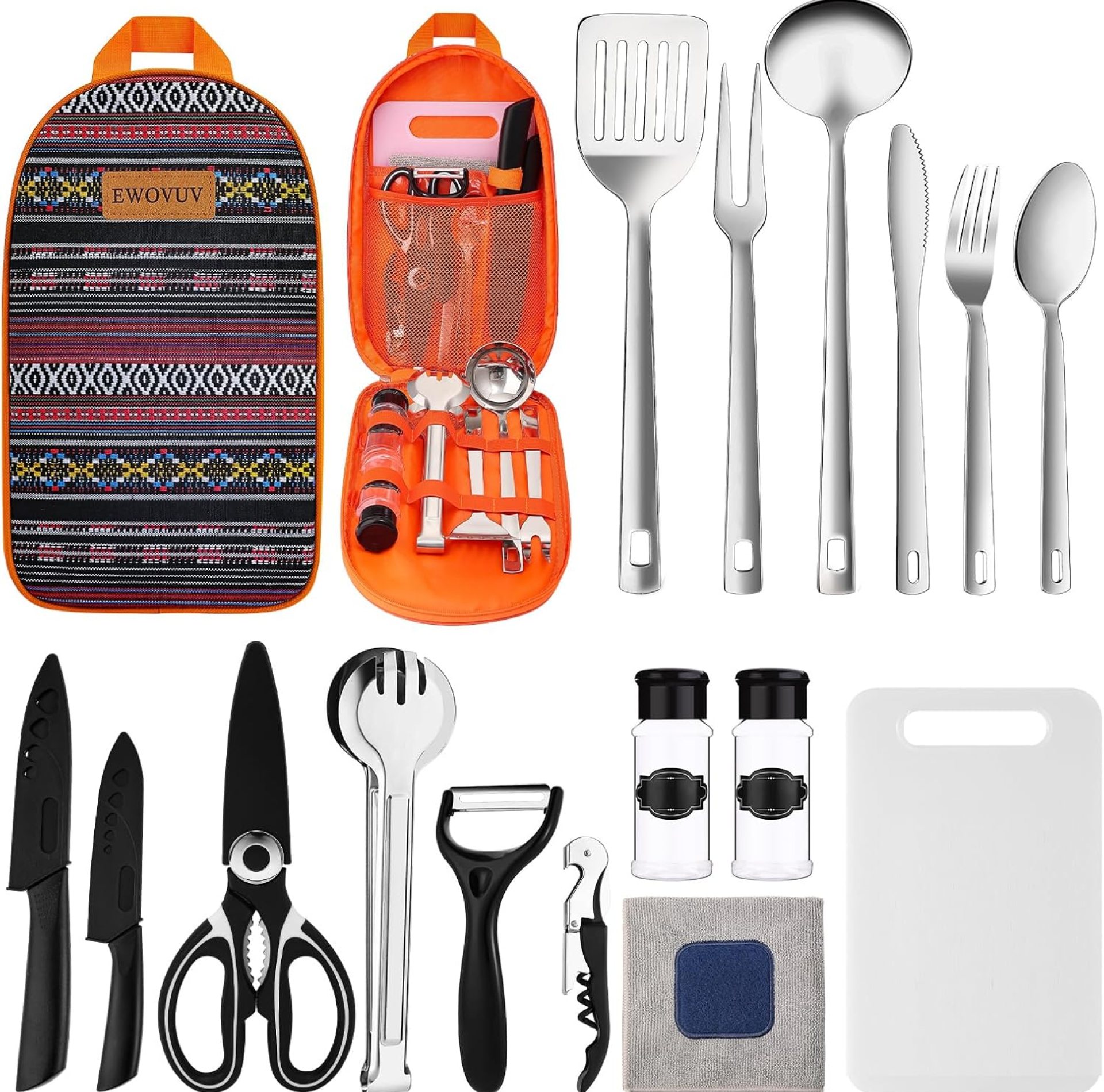 Camping Cooking Utensils Set- Camping Essentials Cookware Accessories Gear Must Haves Camper Tent Camp Kitchen Rv Gadgets Outdoor Stove Portable Picnic Gifts for Women BBQ Stuff Camping Cooking Utensils Set- Camping Essentials Cookware Accessories Gear Must Haves Camper Tent Camp Kitchen Rv Gadgets Outdoor Stove Portable Picnic Gifts for Women BBQ Stuff