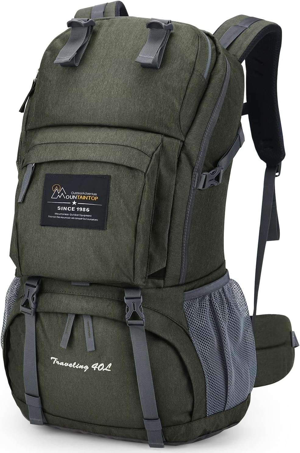 MOUNTAINTOP 40L Hiking Backpack Lightweight Travel Backpack for Men&Women Outdoor Camping Backpacking MOUNTAINTOP 40L Hiking Backpack Lightweight Travel Backpack for Men&Women Outdoor Camping Backpacking