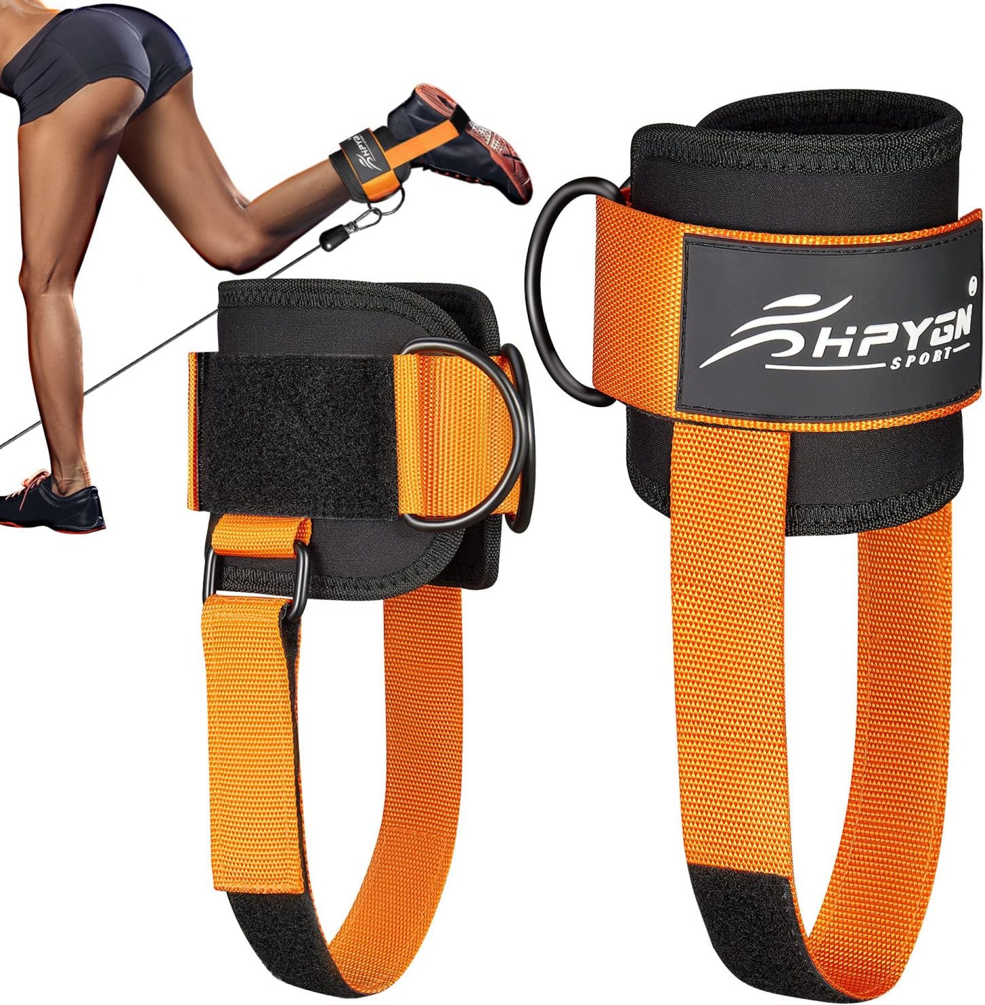 Ankle Strap for Cable Machine, Padded Ankle Straps for Cable Machine Kickbacks, Glute Workouts, Leg Extensions, Curls, Booty Hip Abductors Exercise, Adjustable Comfort Ankle Cuff for Gym Ankle Strap for Cable Machine, Padded Ankle Straps for Cable Machine Kickbacks, Glute Workouts, Leg Extensions, Curls, Booty Hip Abductors Exercise, Adjustable Comfort Ankle Cuff for Gym