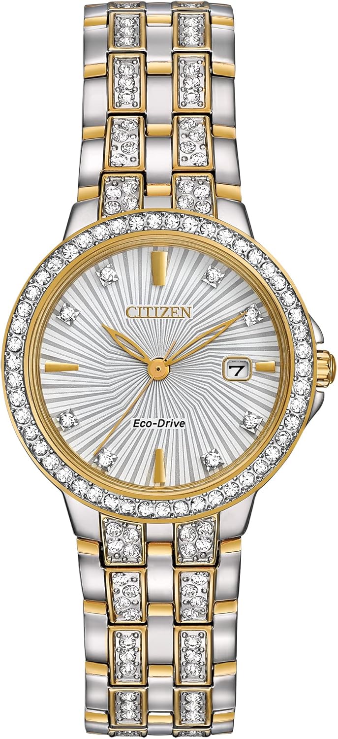 Citizen Ladies’ Silhouette Crystal Eco-Drive Watch, 3-Hand Date, Stainless Steel Citizen Ladies’ Silhouette Crystal Eco-Drive Watch, 3-Hand Date, Stainless Steel