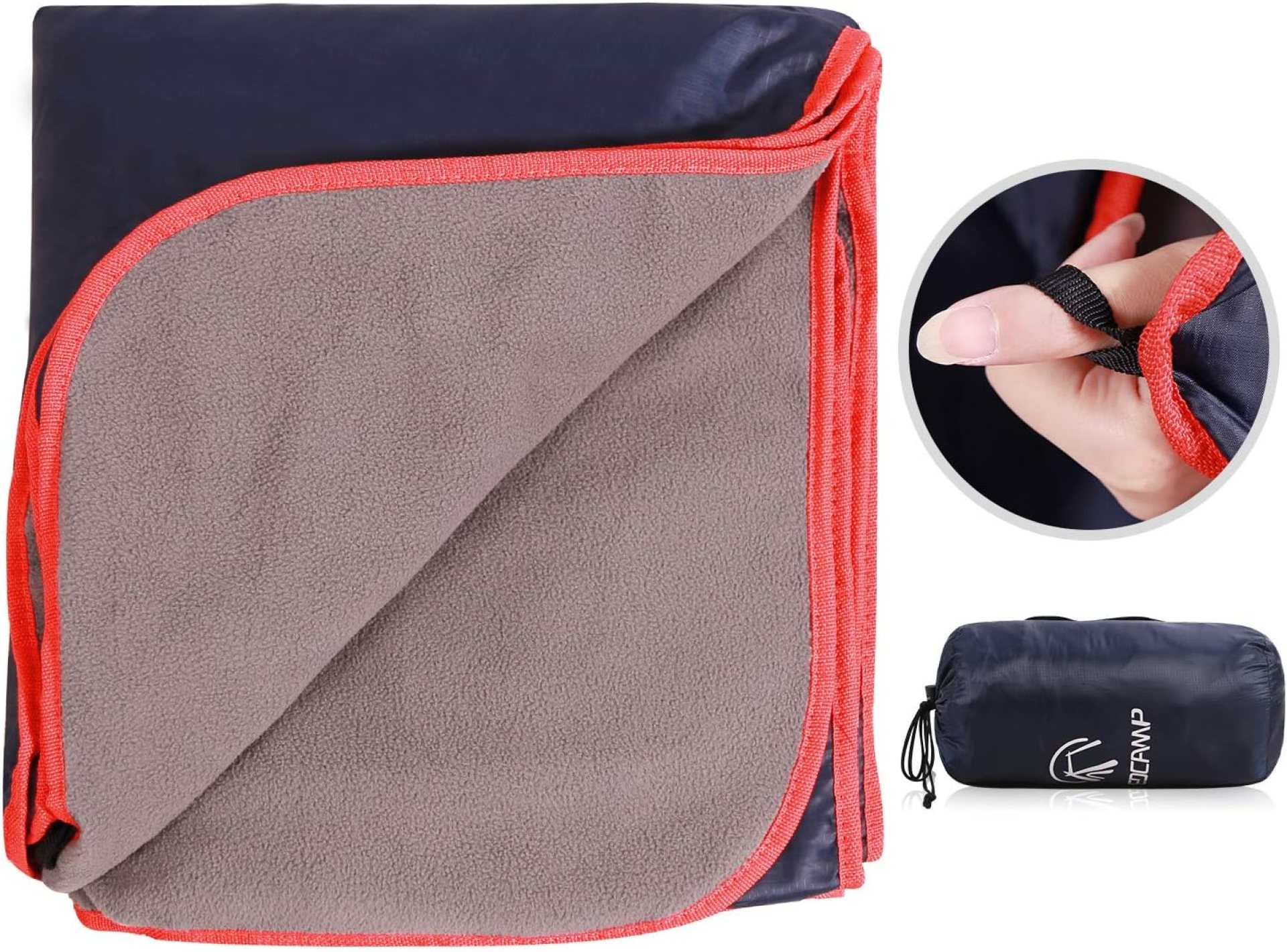 REDCAMP Large Waterproof Stadium Blanket for Outdoor Sports, Soft Warm Fleece Camping Blanket Windproof for Cold Weather, 79″x 59″Dark Blue REDCAMP Large Waterproof Stadium Blanket for Outdoor Sports, Soft Warm Fleece Camping Blanket Windproof for Cold Weather, 79″x 59″Dark Blue