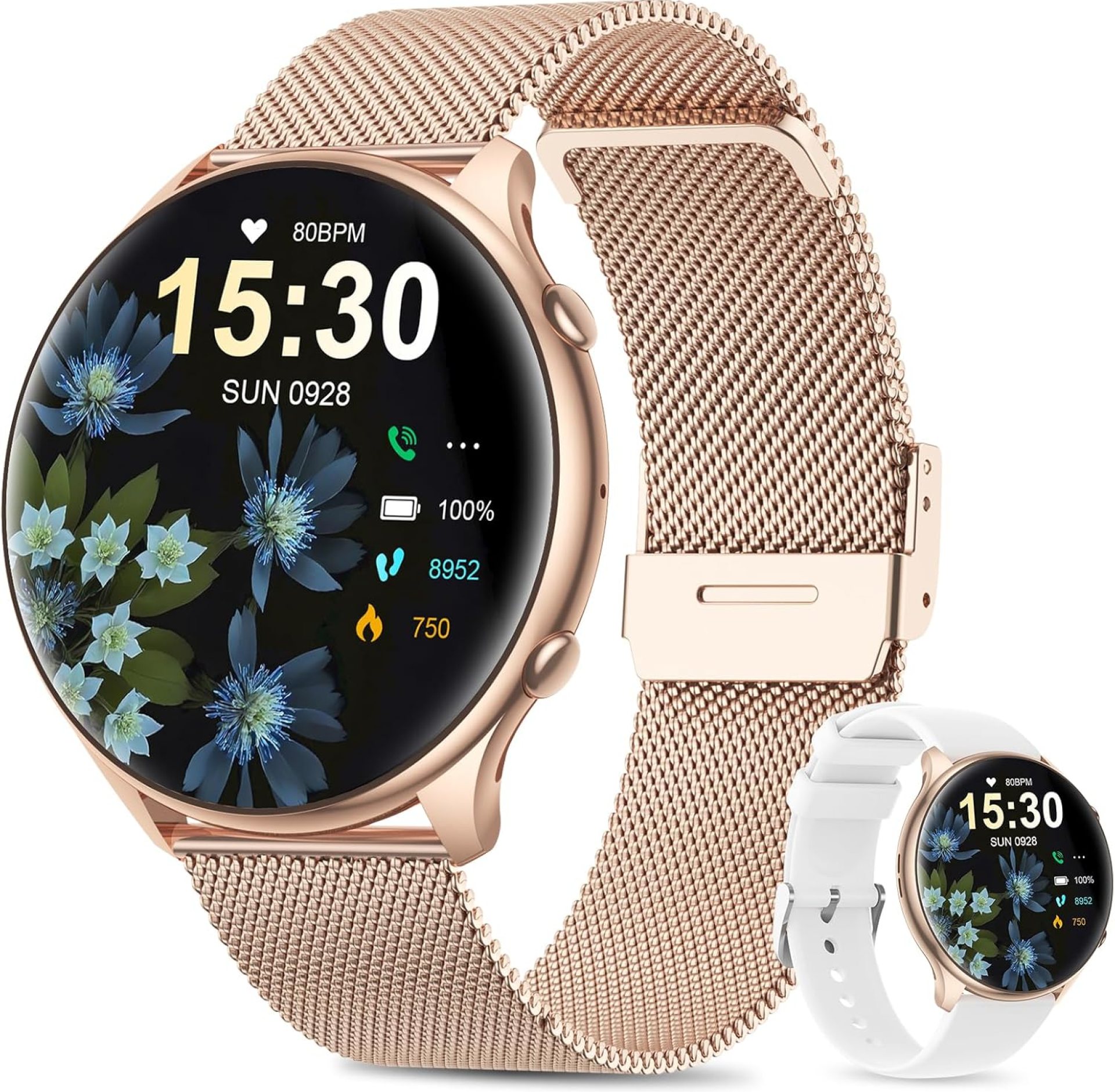 Watches for Women with Menstrual Cycle Tracker, 1.39” HD Smart Watch, Heart Rate/Sleep Monitor, IP67 Waterproof, Women’s Watch Fitness Tracker Compatible with iOS Android Watches for Women with Menstrual Cycle Tracker, 1.39” HD Smart Watch, Heart Rate/Sleep Monitor, IP67 Waterproof, Women’s Watch Fitness Tracker Compatible with iOS Android