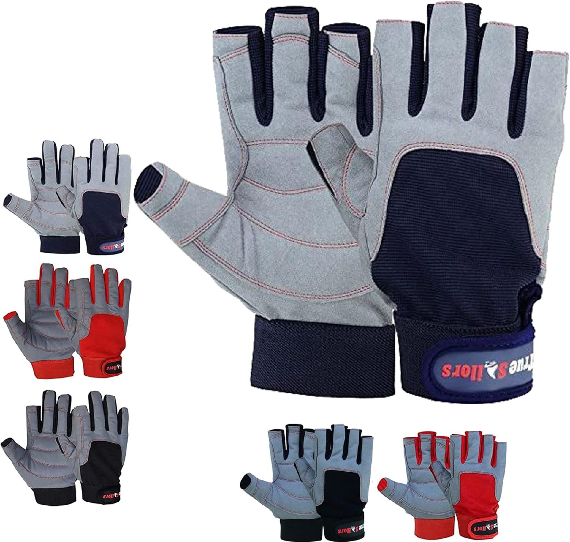 MRX BOXING & FITNESS Sailing Gloves with 3/4 Finger and Grip for Men and Women, Great for Kayaking, Workouts Sailing Glove MRX BOXING & FITNESS Sailing Gloves with 3/4 Finger and Grip for Men and Women, Great for Kayaking, Workouts Sailing Glove