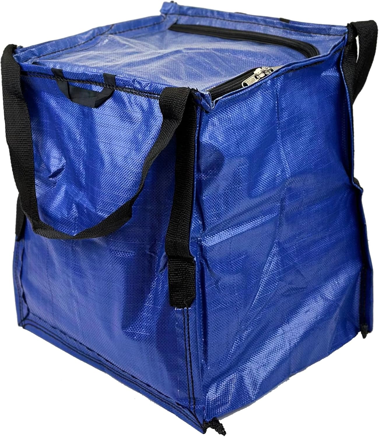 DURASACK Heavy Duty Storage Tote Bag with Zipper Top 22-Gallon Rugged Woven Polypropylene Moving Bag, Reusable Self-Standing Design, Holds up to 500 Pounds, Single, Blue DURASACK Heavy Duty Storage Tote Bag with Zipper Top 22-Gallon Rugged Woven Polypropylene Moving Bag, Reusable Self-Standing Design, Holds up to 500 Pounds, Single, Blue
