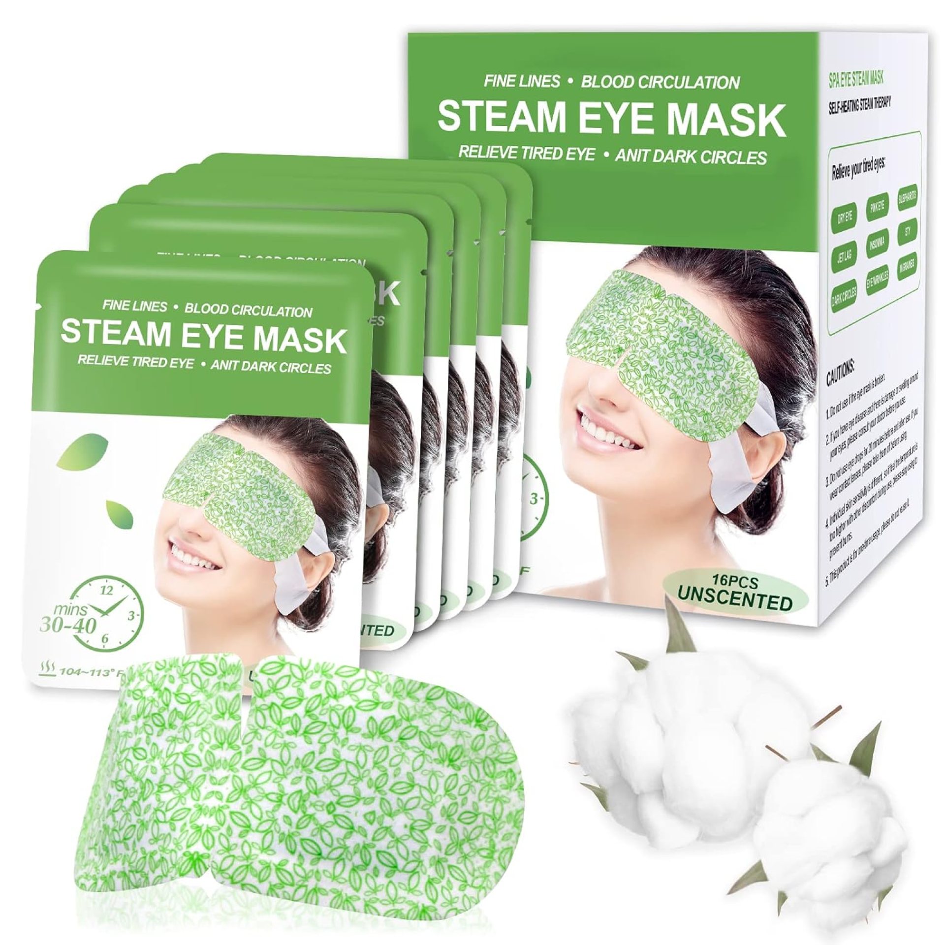 16 Packs Steam Eye Masks for Dry Eyes, SPA Warm Eye Mask, Relief Eye Fatigue Hot Sleep Eye Mask for Puffy Eyes Mask, Disposable Moist Heating Compress Pads for Sleeping, Christmas Gift, Unscented 16 Packs Steam Eye Masks for Dry Eyes, SPA Warm Eye Mask, Relief Eye Fatigue Hot Sleep Eye Mask for Puffy Eyes Mask, Disposable Moist Heating Compress Pads for Sleeping, Christmas Gift, Unscented