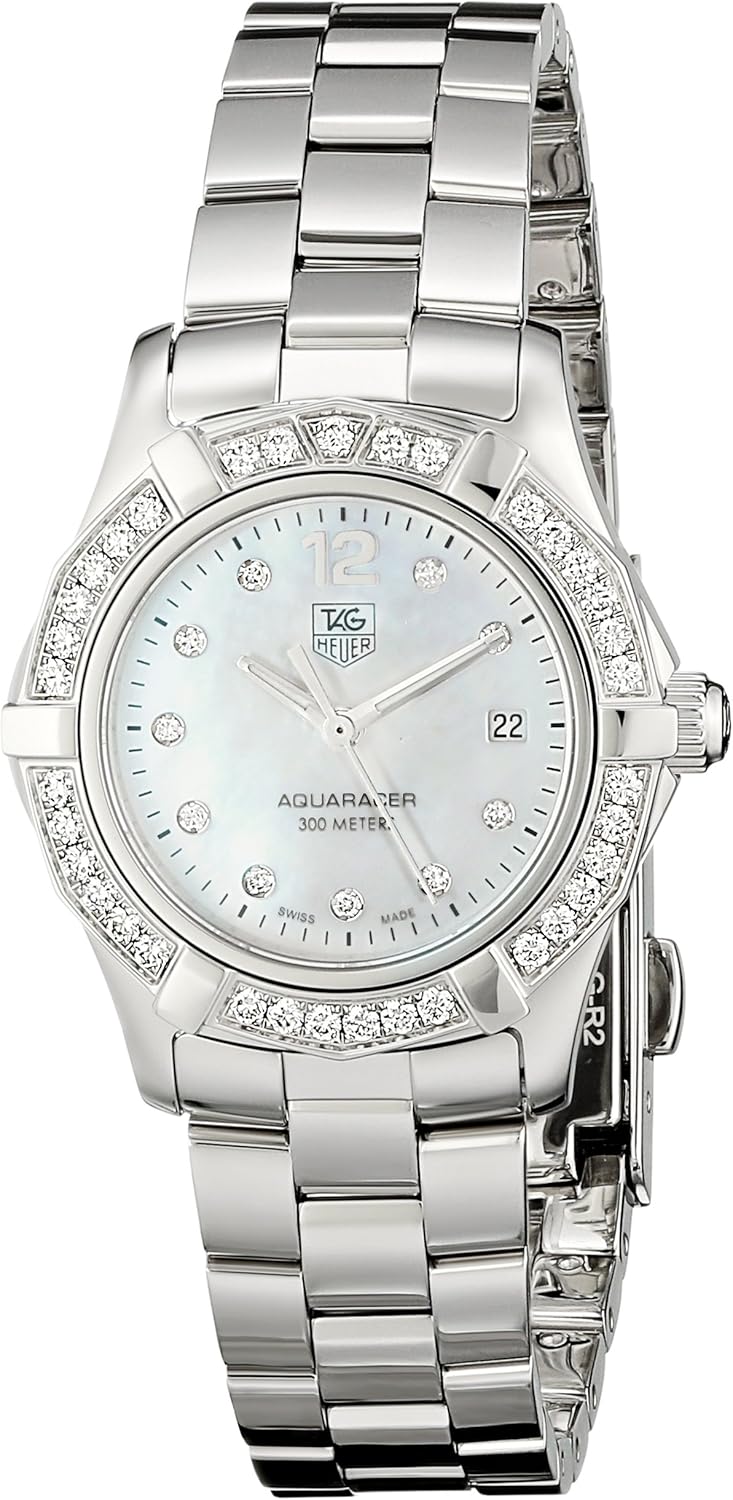 TAG Heuer Women’s WAF1416.BA0824 Aquaracer Swiss-Quartz Diamond Mother-Of-Pearl Dial TAG Heuer Women’s WAF1416.BA0824 Aquaracer Swiss-Quartz Diamond Mother-Of-Pearl Dial