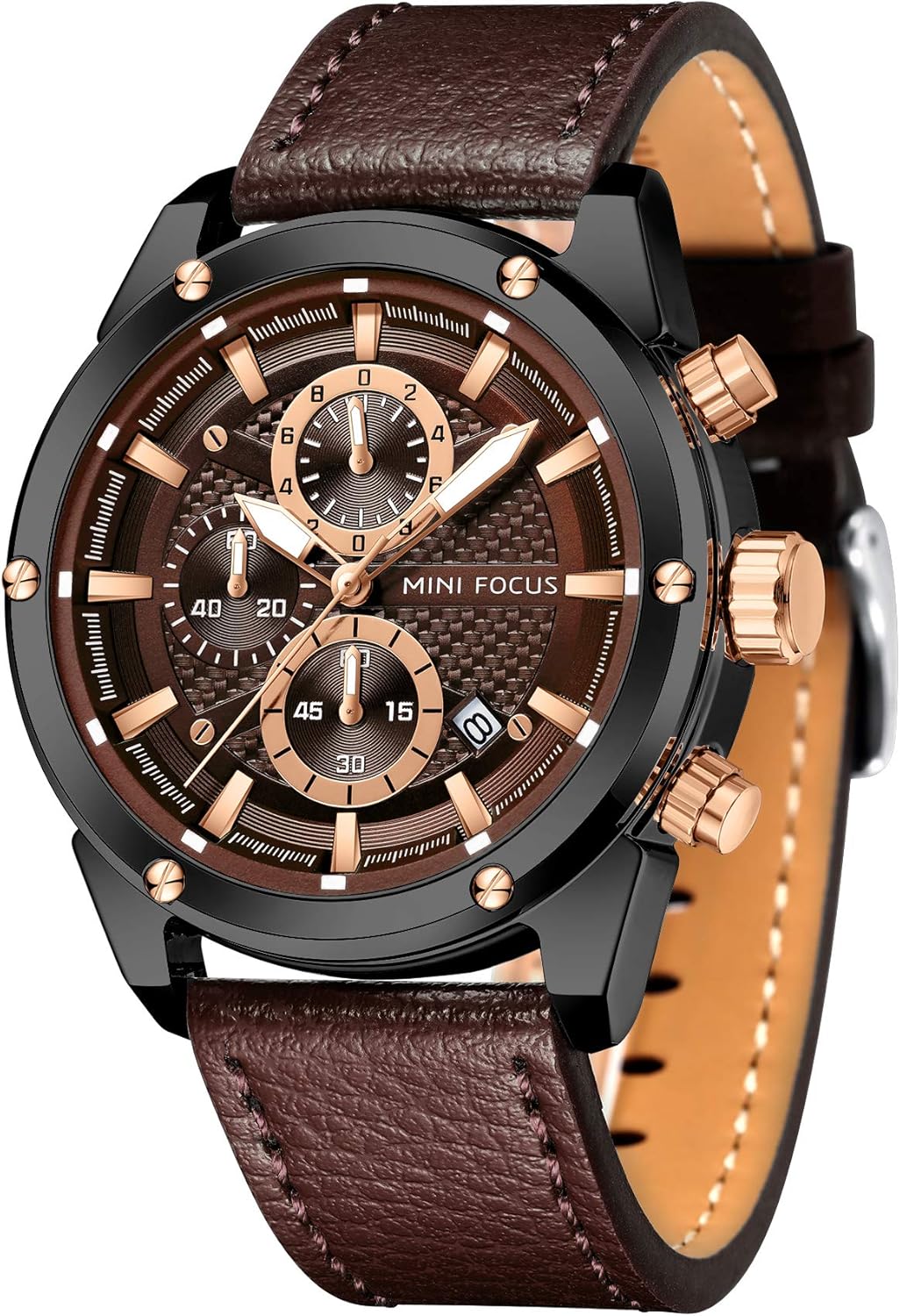 Mini Focus Men Watches Business Casual Wrist Watches (Multifunction/Waterproof/Luminous/Calendar) Genuine Leather Band Fashion Watch for Men Mini Focus Men Watches Business Casual Wrist Watches (Multifunction/Waterproof/Luminous/Calendar) Genuine Leather Band Fashion Watch for Men